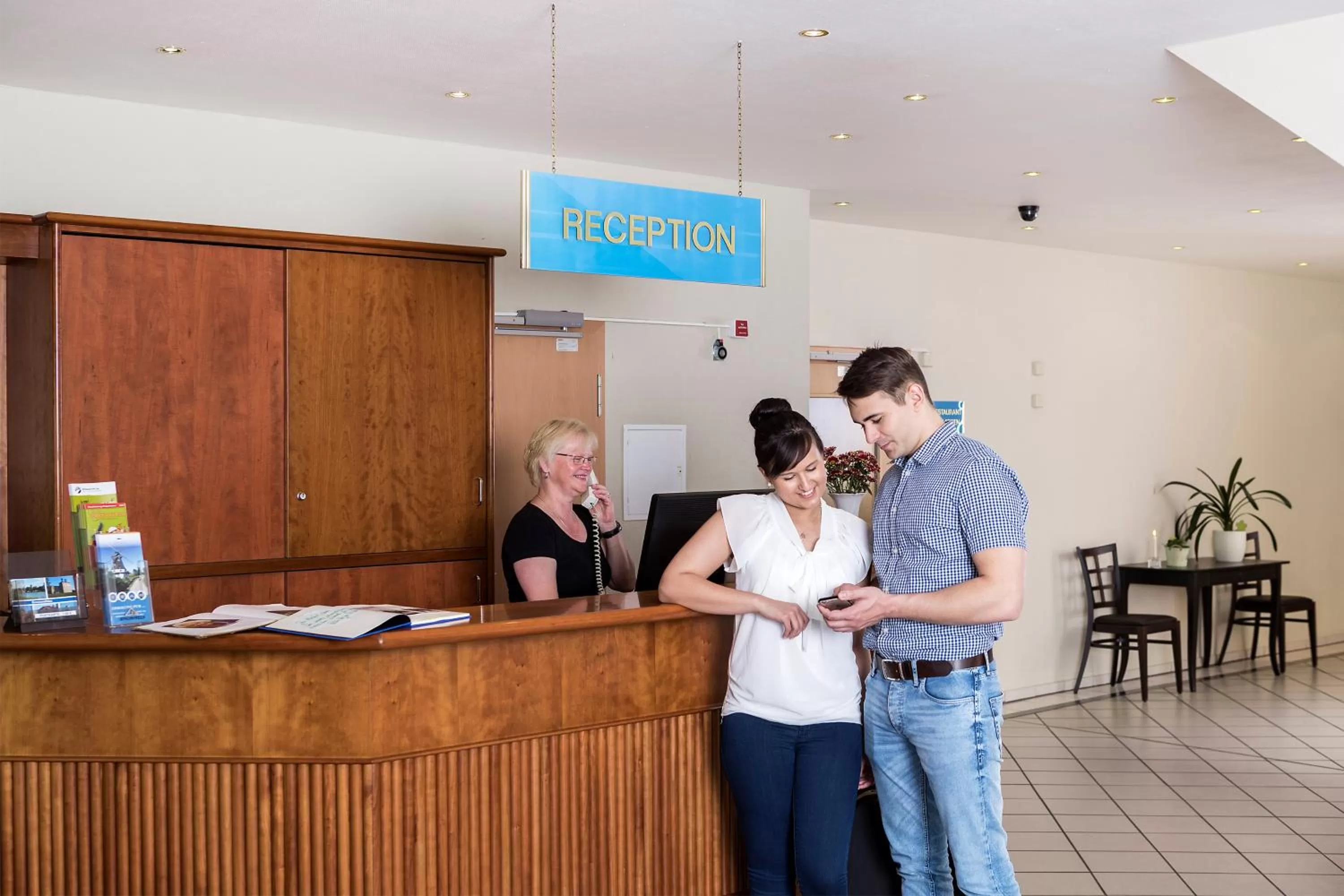Lobby or reception in Hotel am See