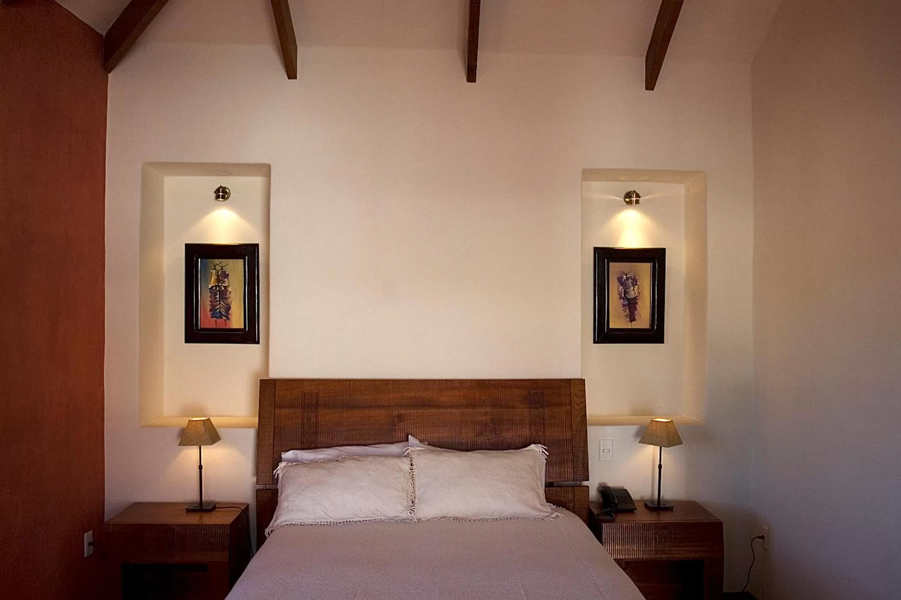 Bed in Hotel Villa Antigua