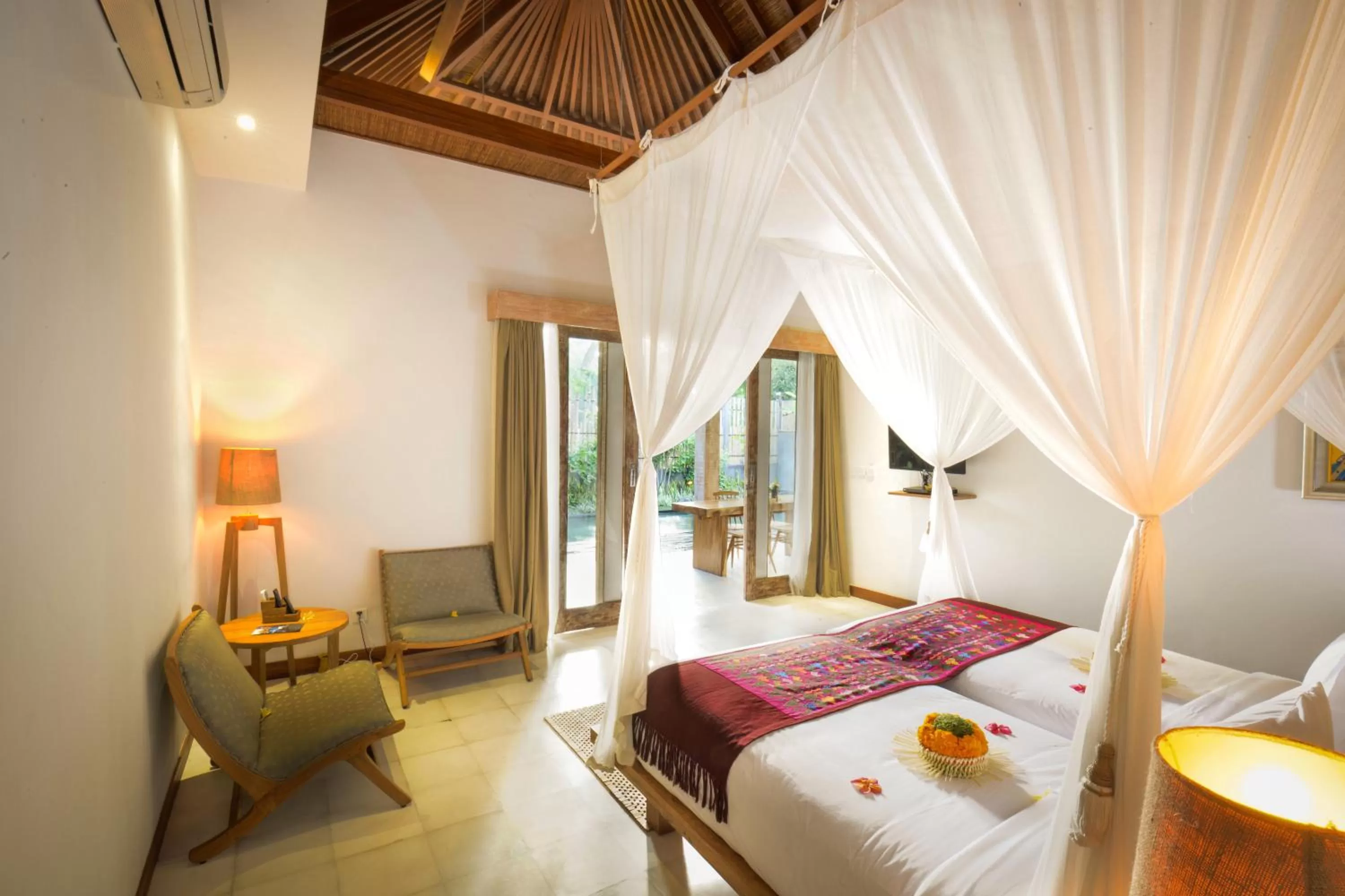 Bed in Purana Boutique Resort