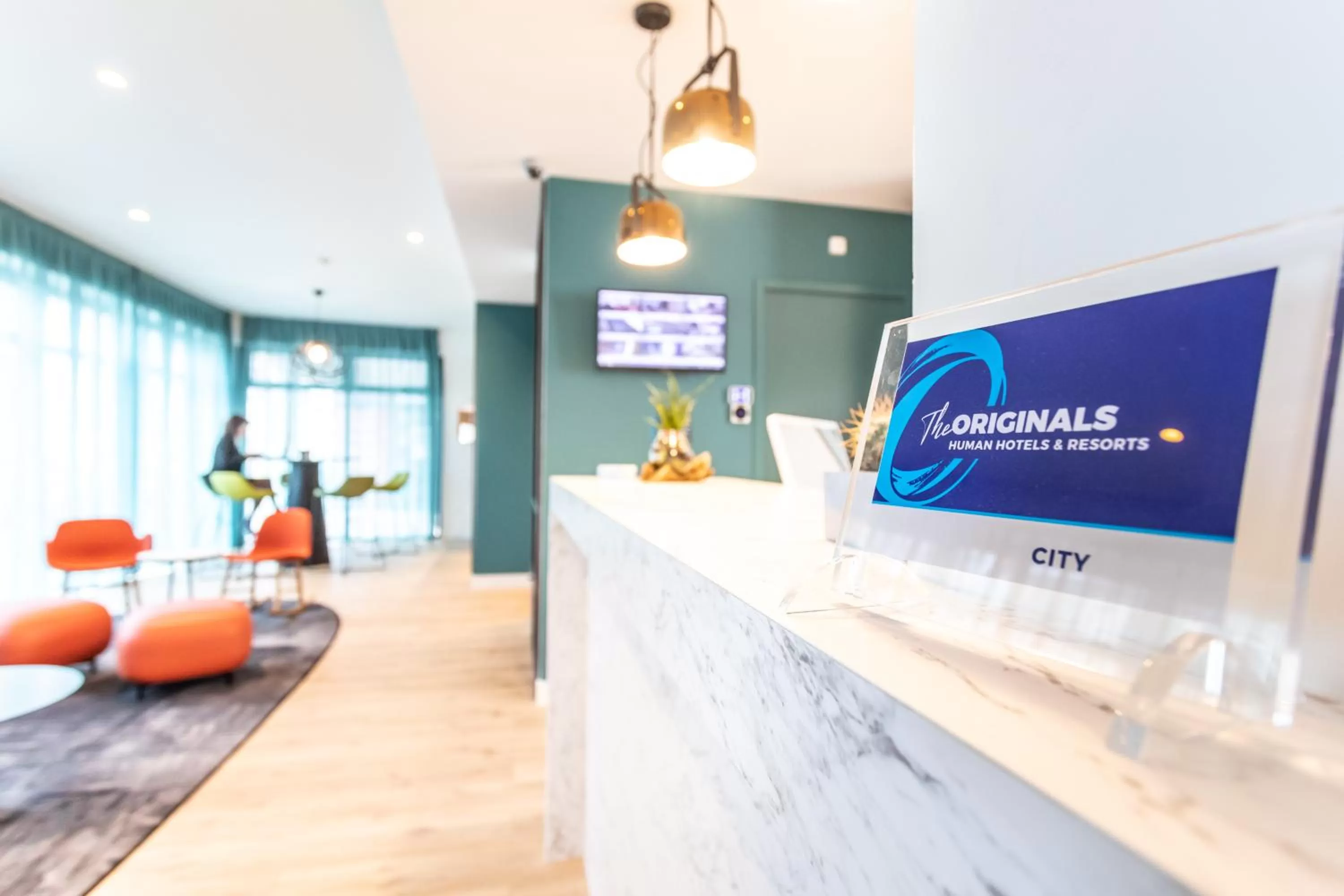 Property logo or sign in Hôtel The Originals City Le Berry - proche centre-ville - Gare - parking - recharge véhicule