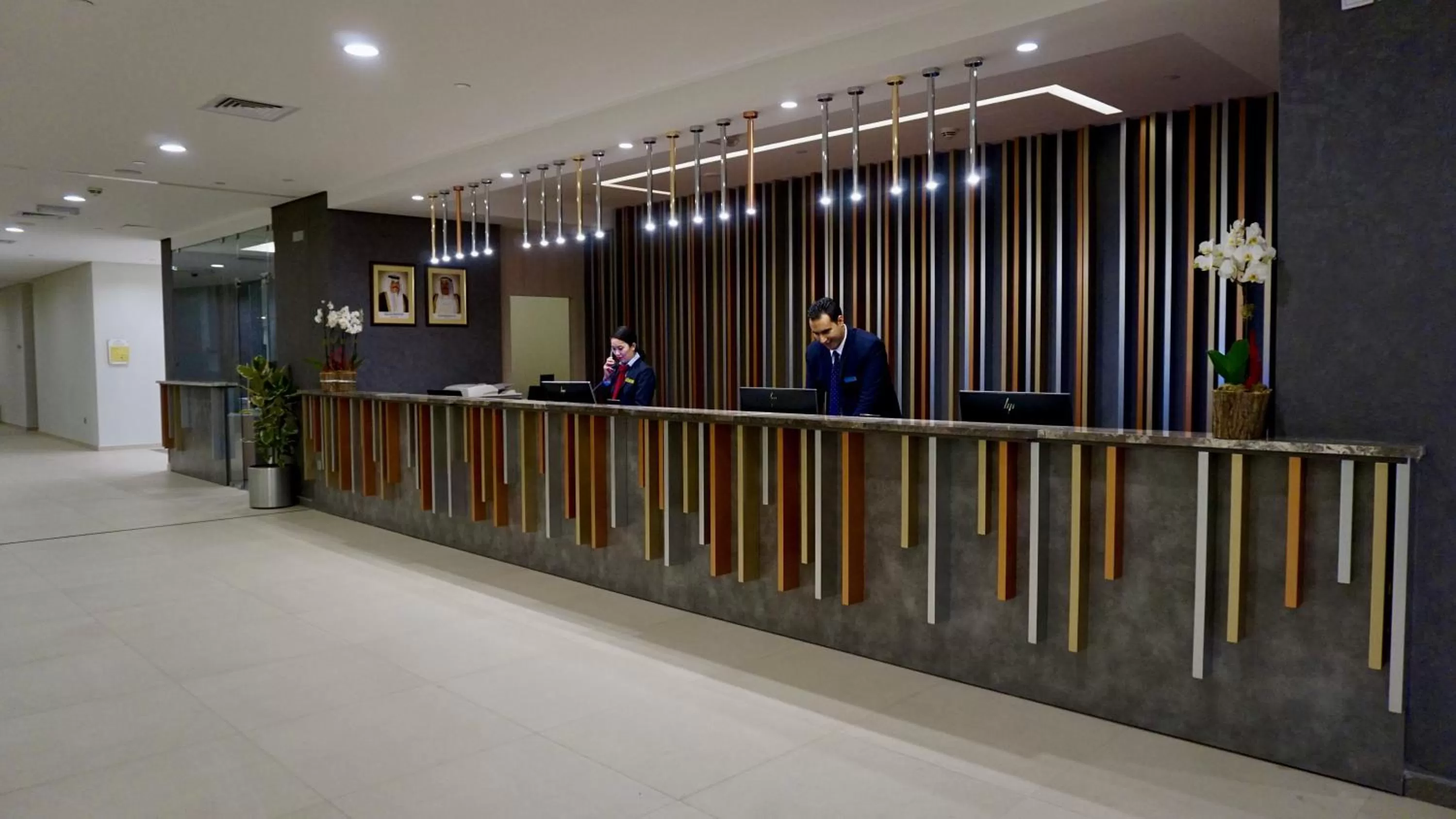 Staff in Al Kout Beach Hotel