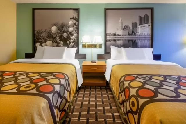 Bed in Super 8 by Wyndham Newcomerstown