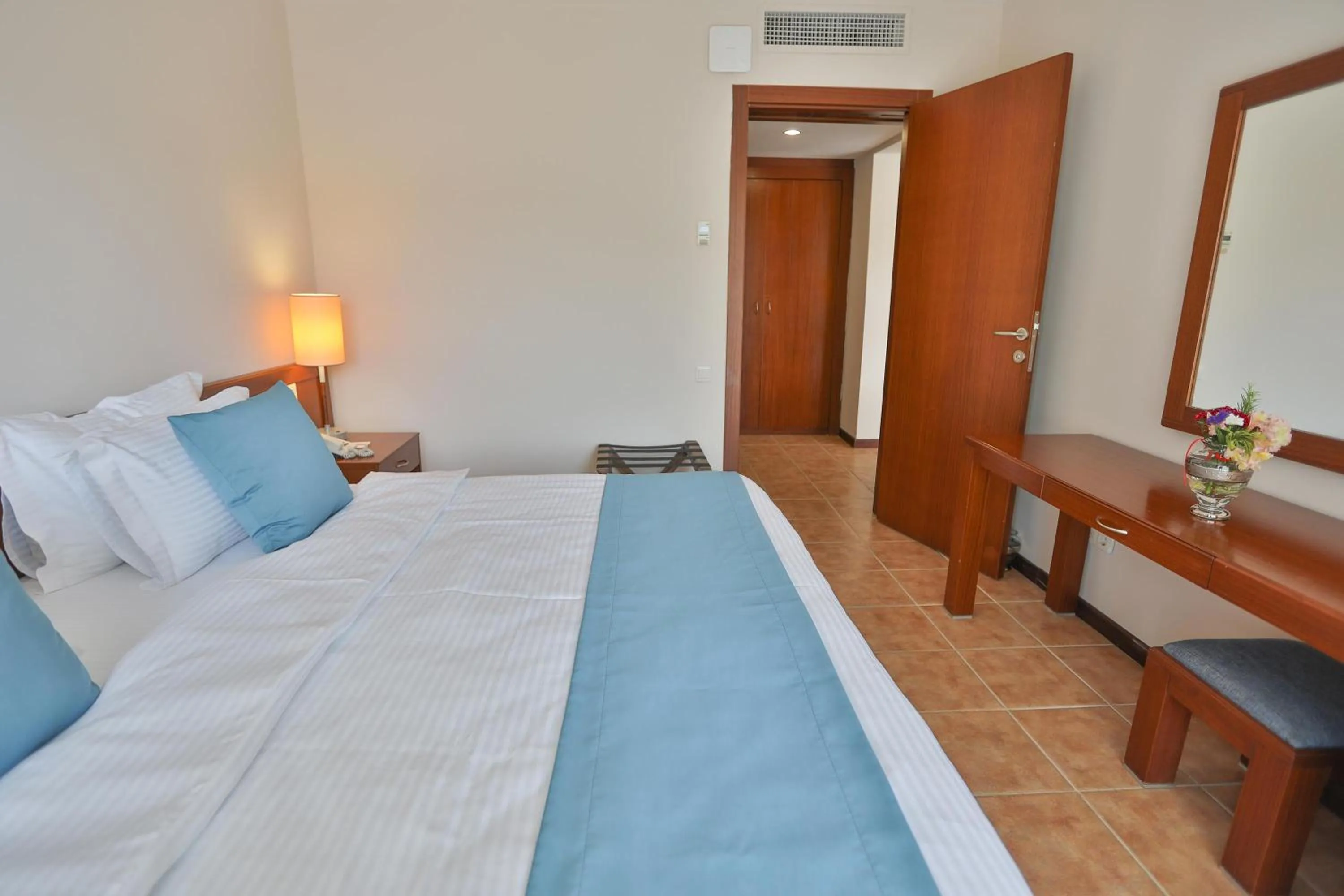 Bed in Happy Hotel Kalkan