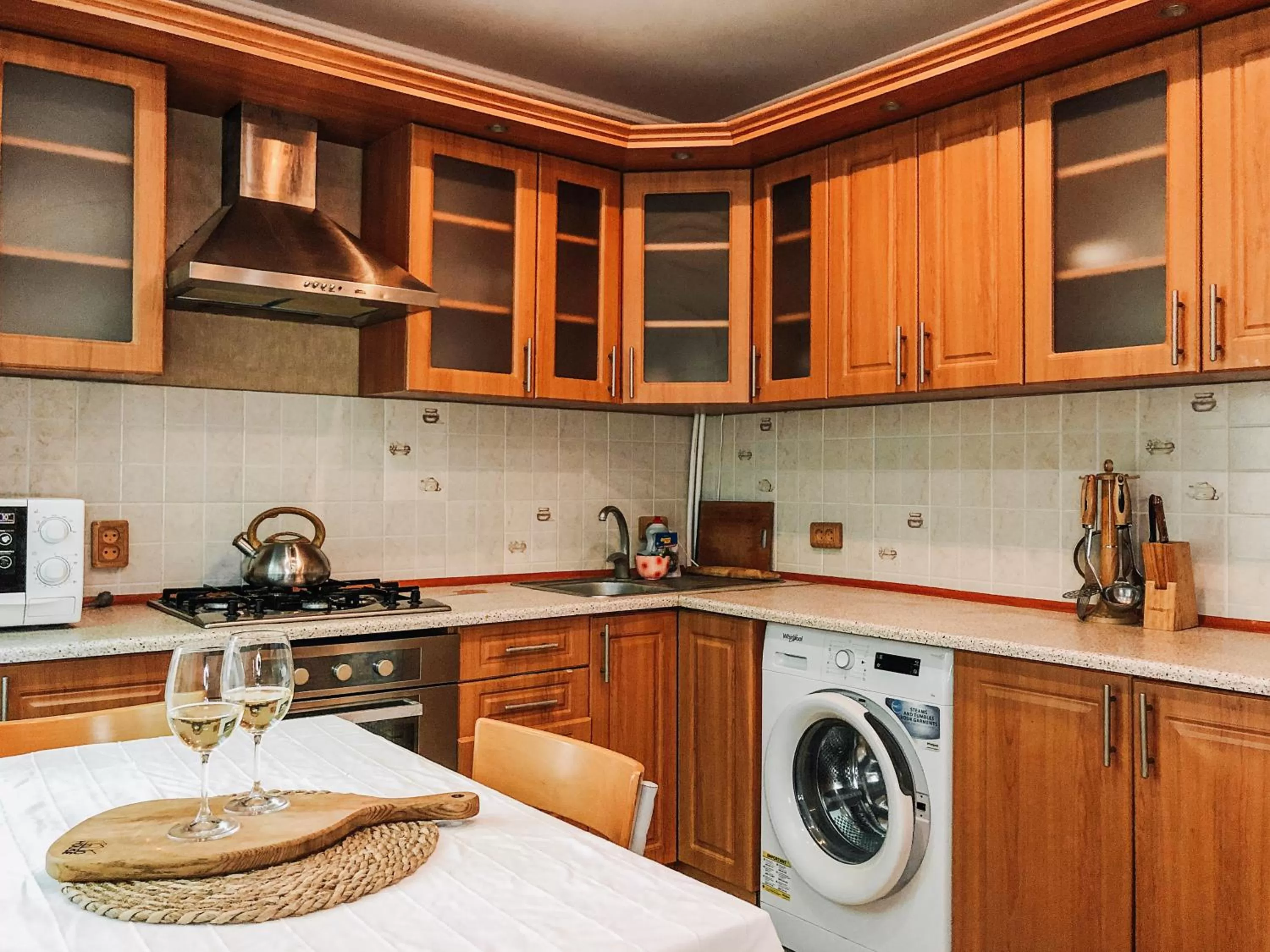 Kitchen or kitchenette, Kitchen/Kitchenette in Zolotoy Bereg Hotel