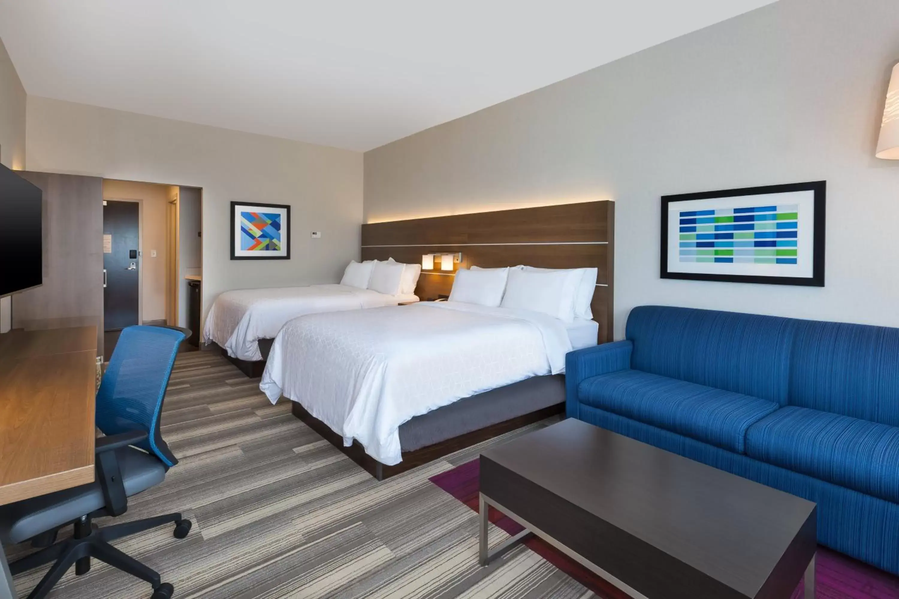 Queen Suite with Two Queen Beds and Roll In Shower in Holiday Inn Express & Suites - Milan - Sandusky Area, an IHG Hotel Queen Suite with Two Queen Beds and Roll In Shower in Holiday Inn Express & Suites - Milan - Sandusky Area, an IHG Hotel
