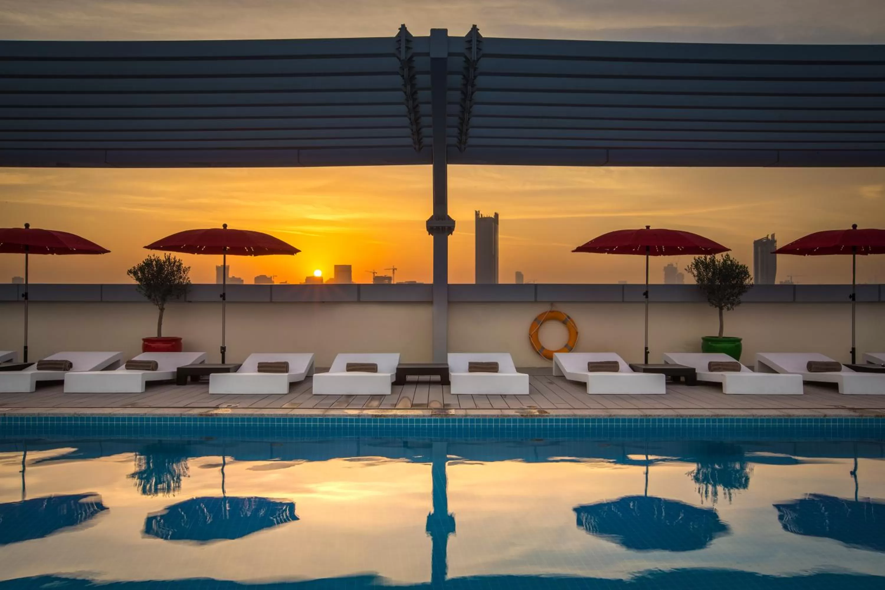 Swimming pool in Park Inn by Radisson Dubai Motor City