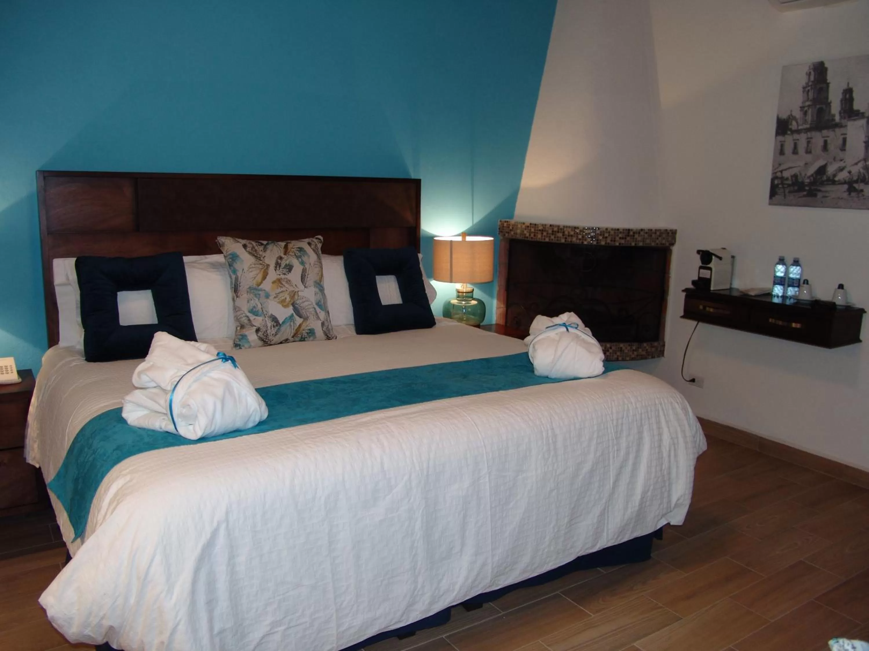 Bed in Hotel Casa Don Quijote