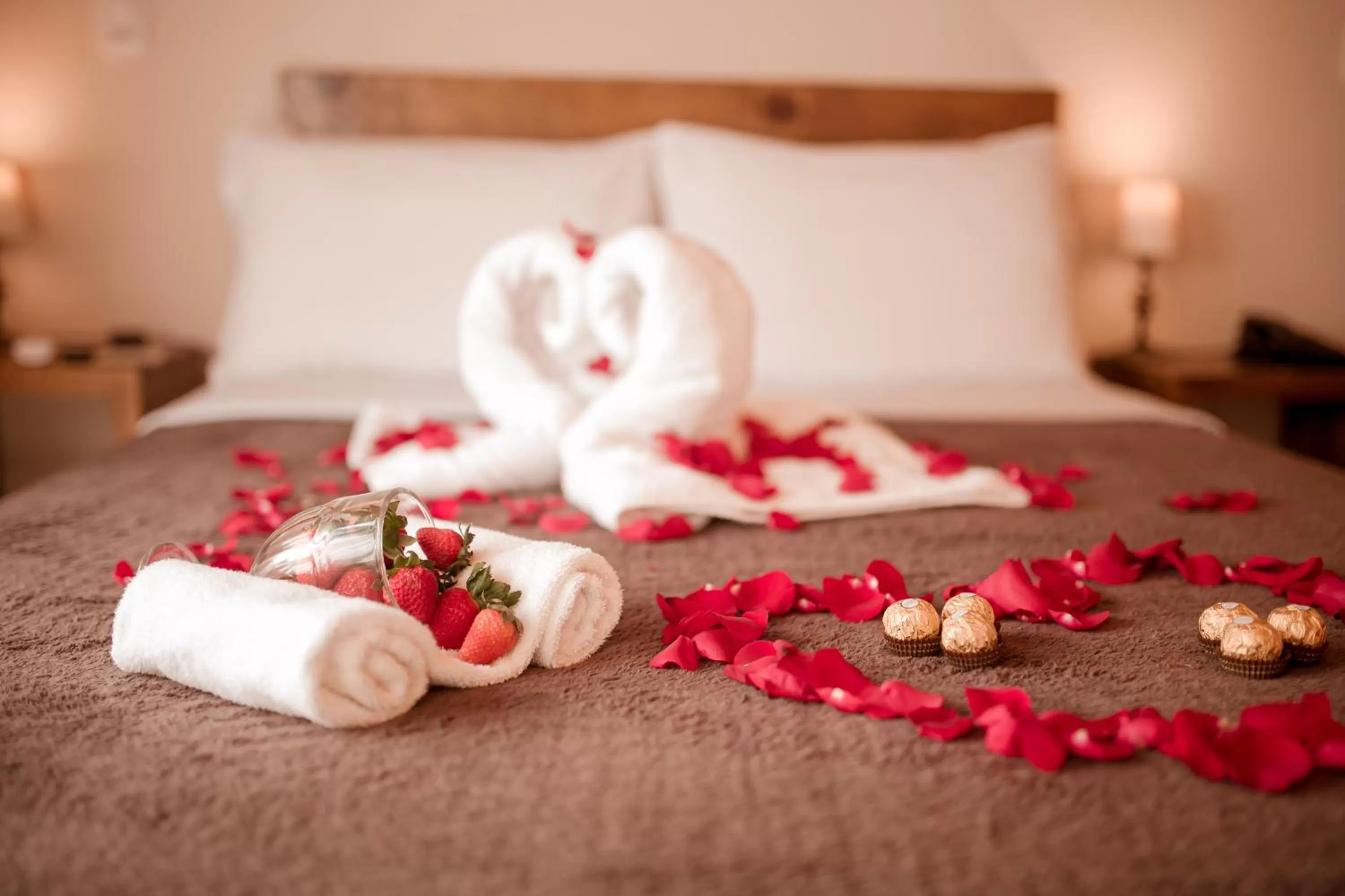 Bed in Pousada Charm Canela