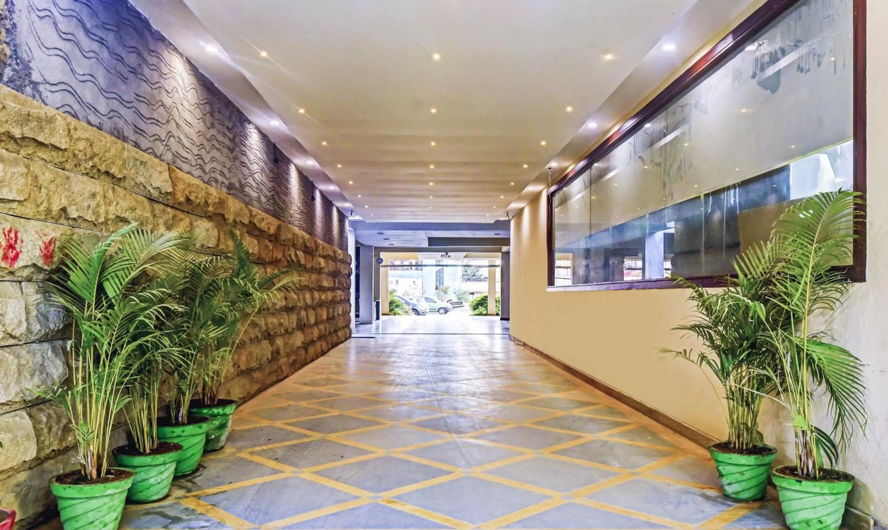 Garden view in Treebo Kingsbury Fiesta Vellore