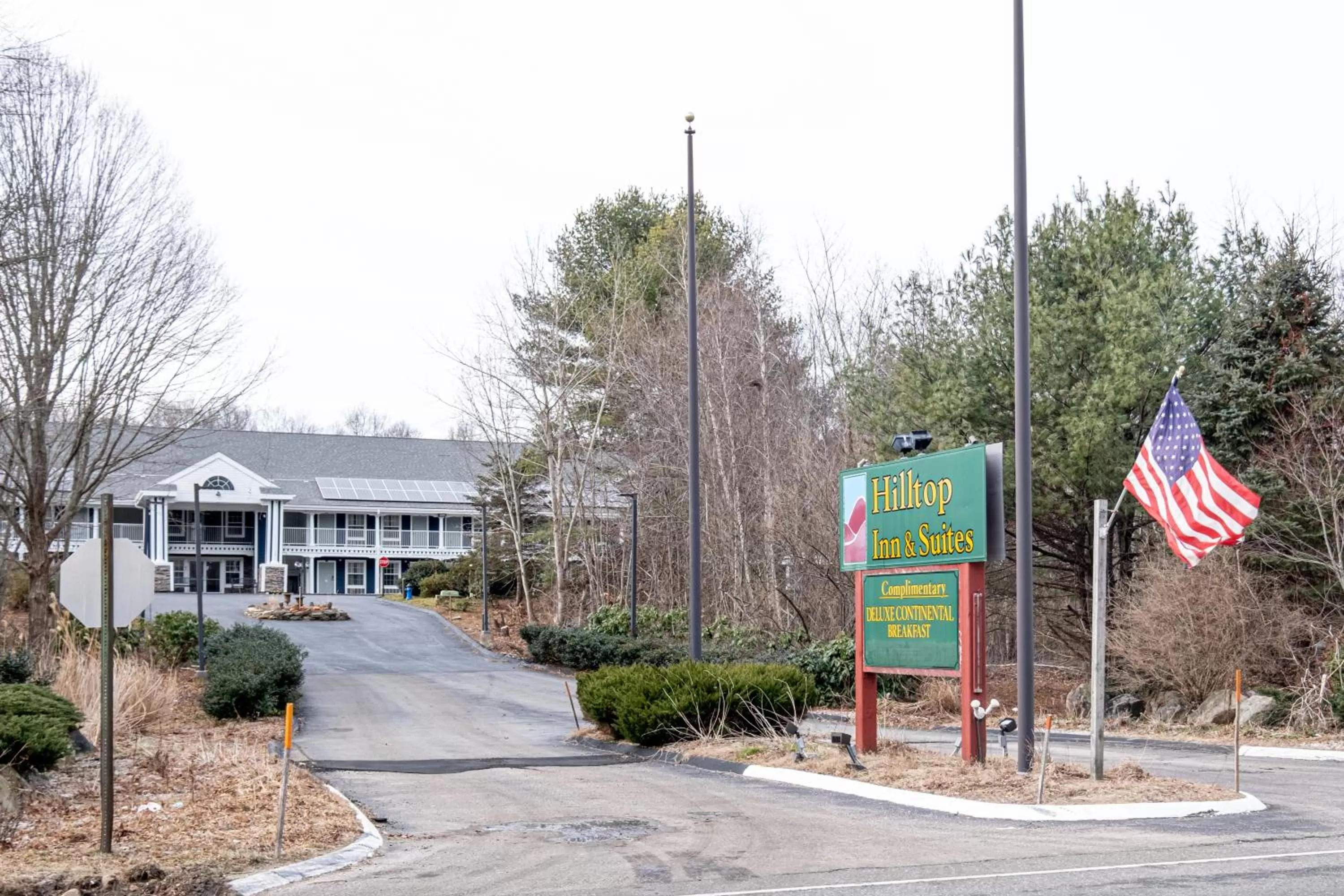 Property logo or sign in Hilltop Inn & Suites, near Foxwoods Casino