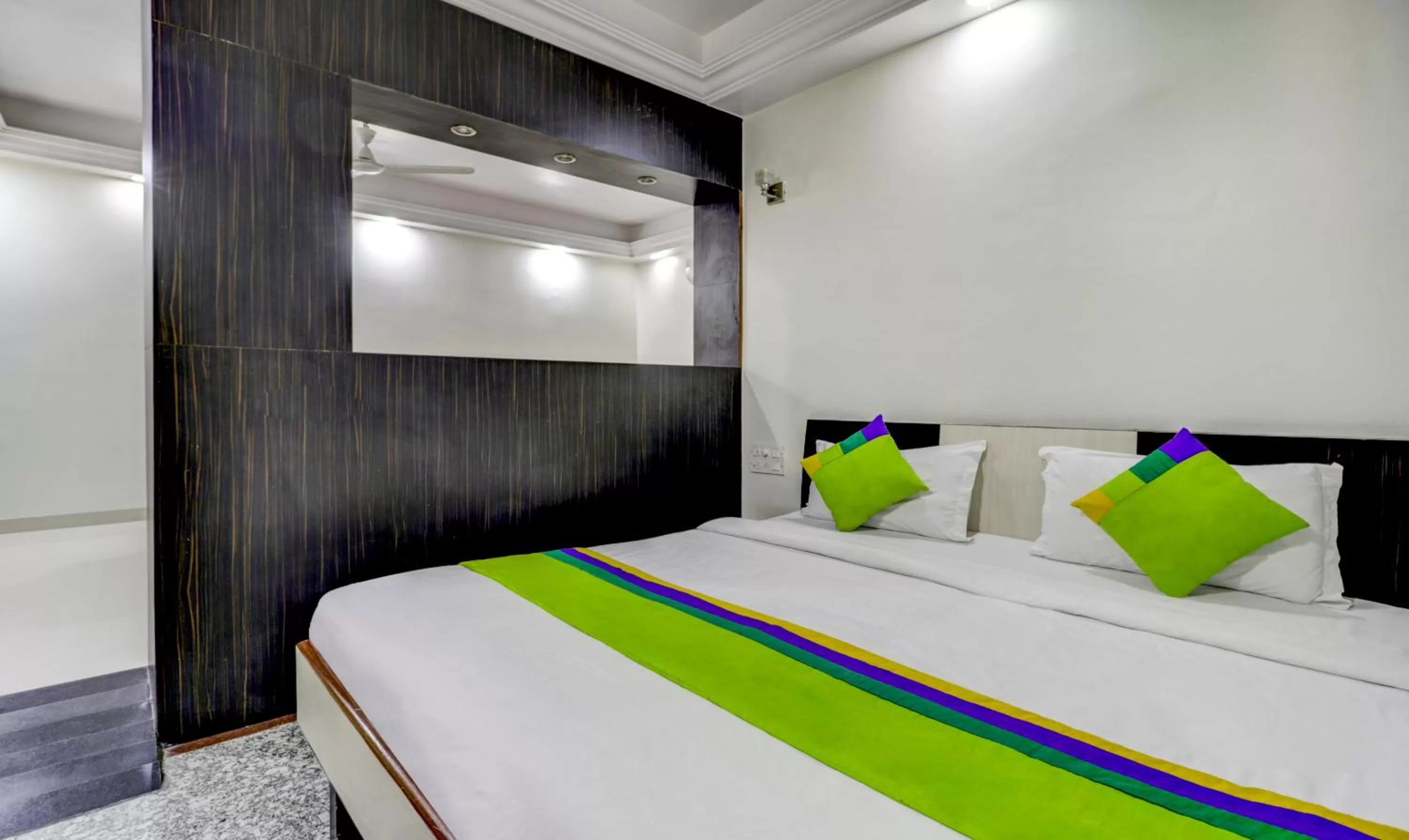 Bed in Treebo Trend Orange City