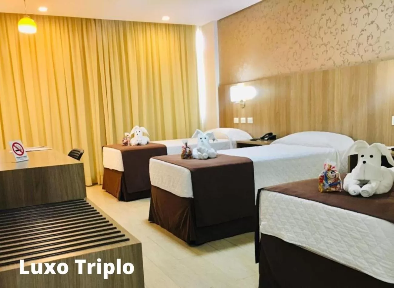 Bed in Foz Presidente Comfort Hotel