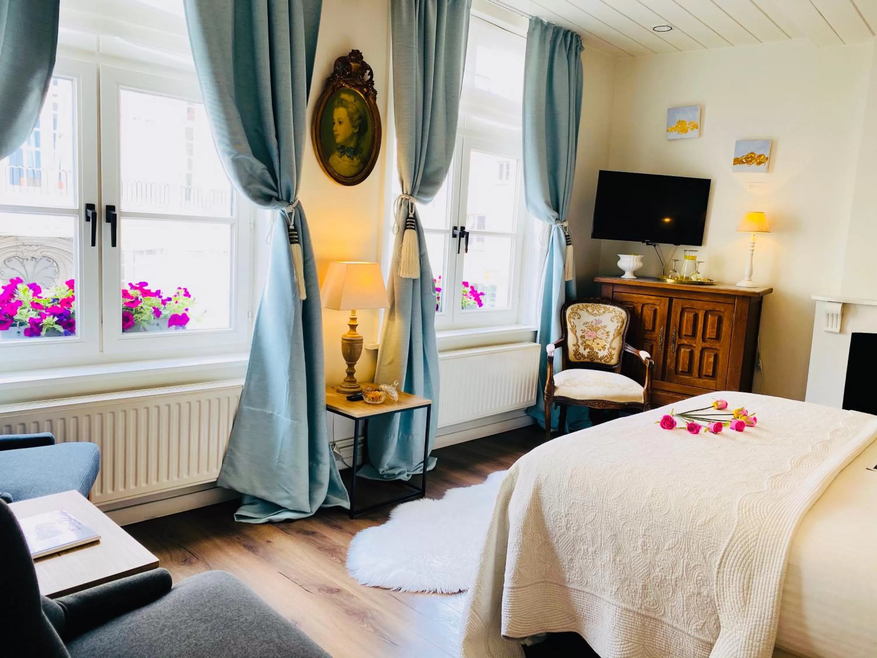 Bed in The White Queen B&B