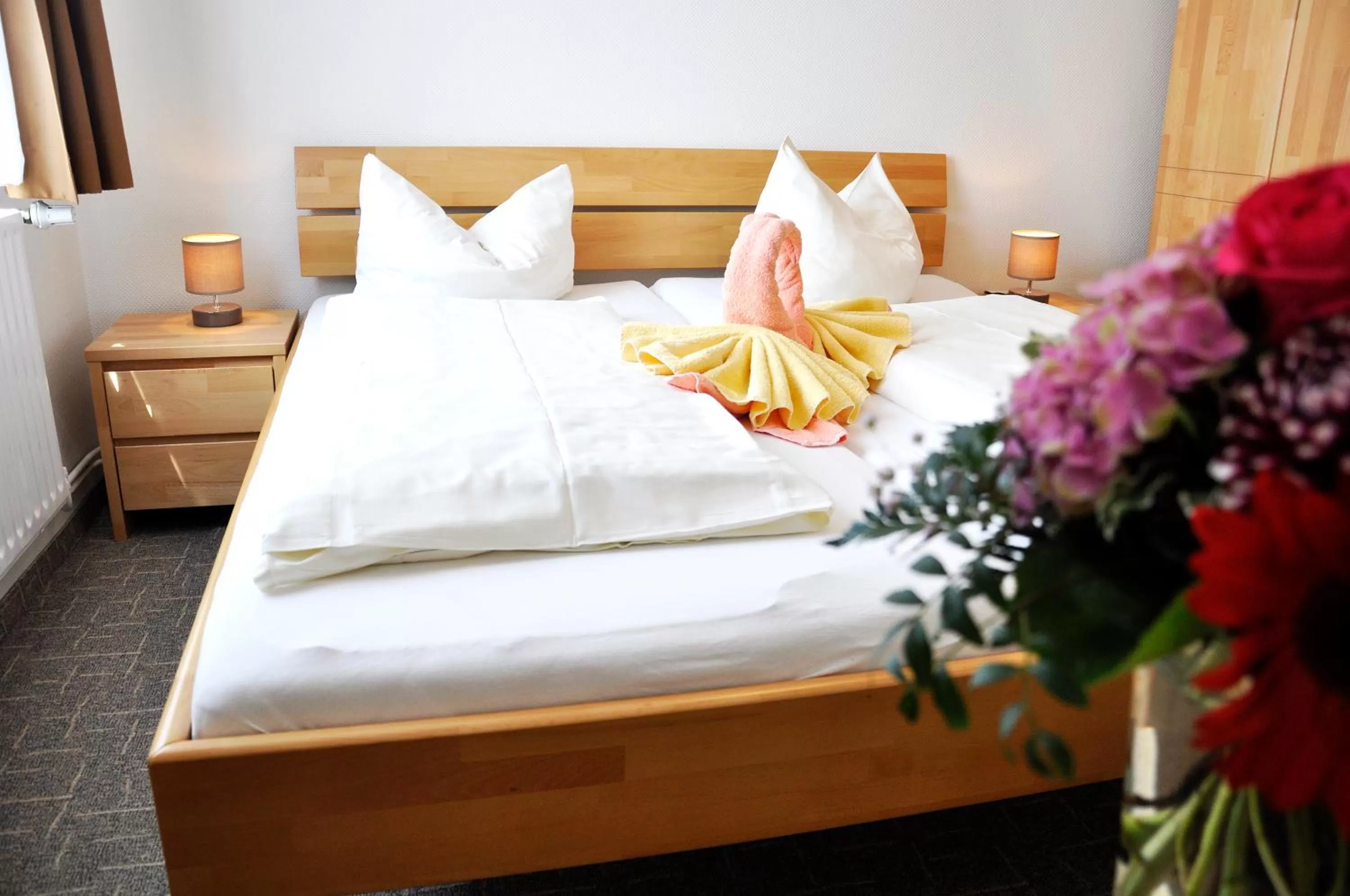 Bed in Hotel Atlantik