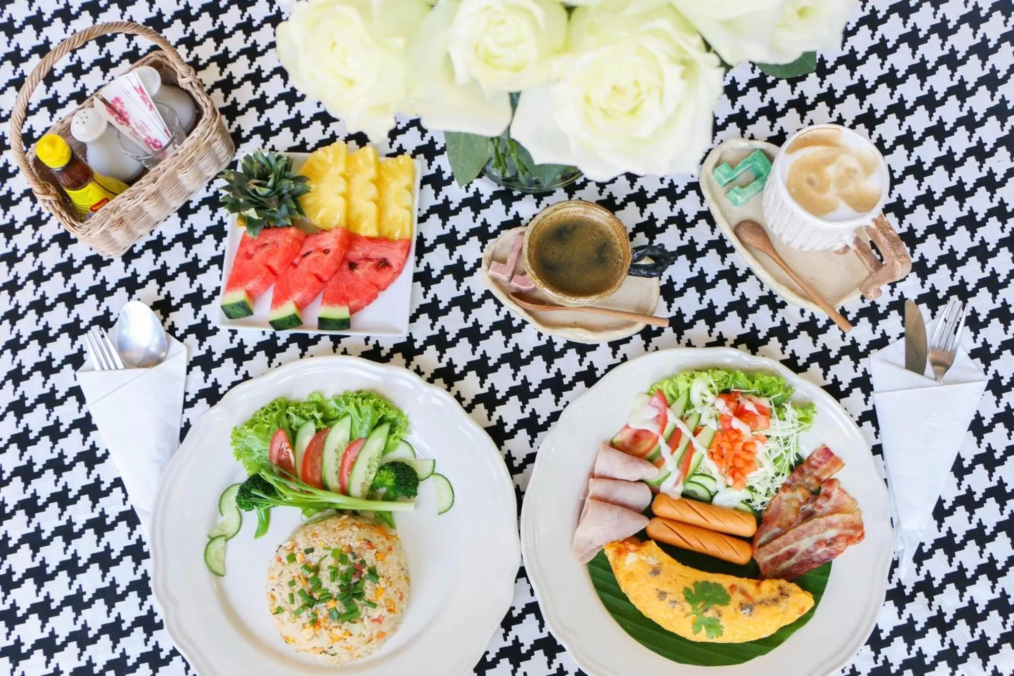 Asian breakfast in My Way Hua Hin Music Hotel SHA Extra Plus