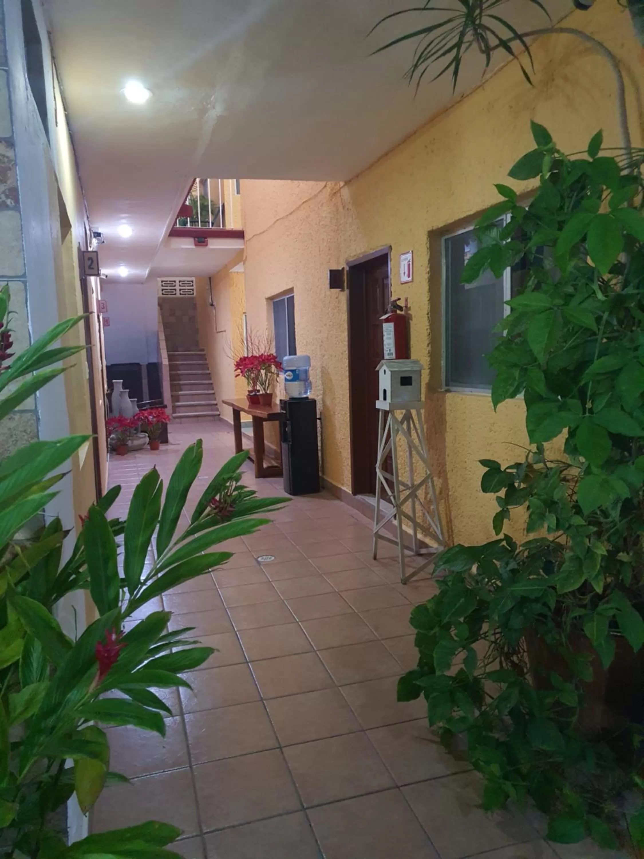 Patio in Hotel posada MARCAS