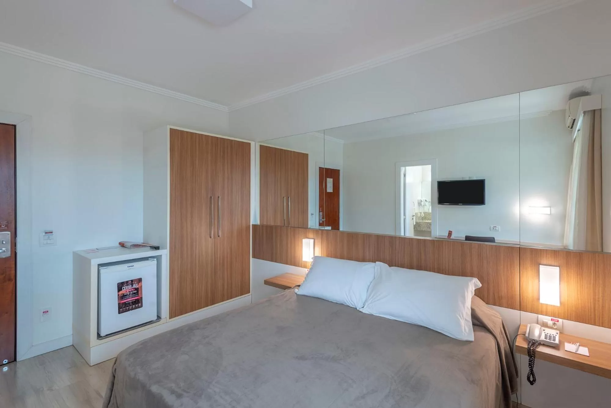 Bed in Hotel Glória Blumenau