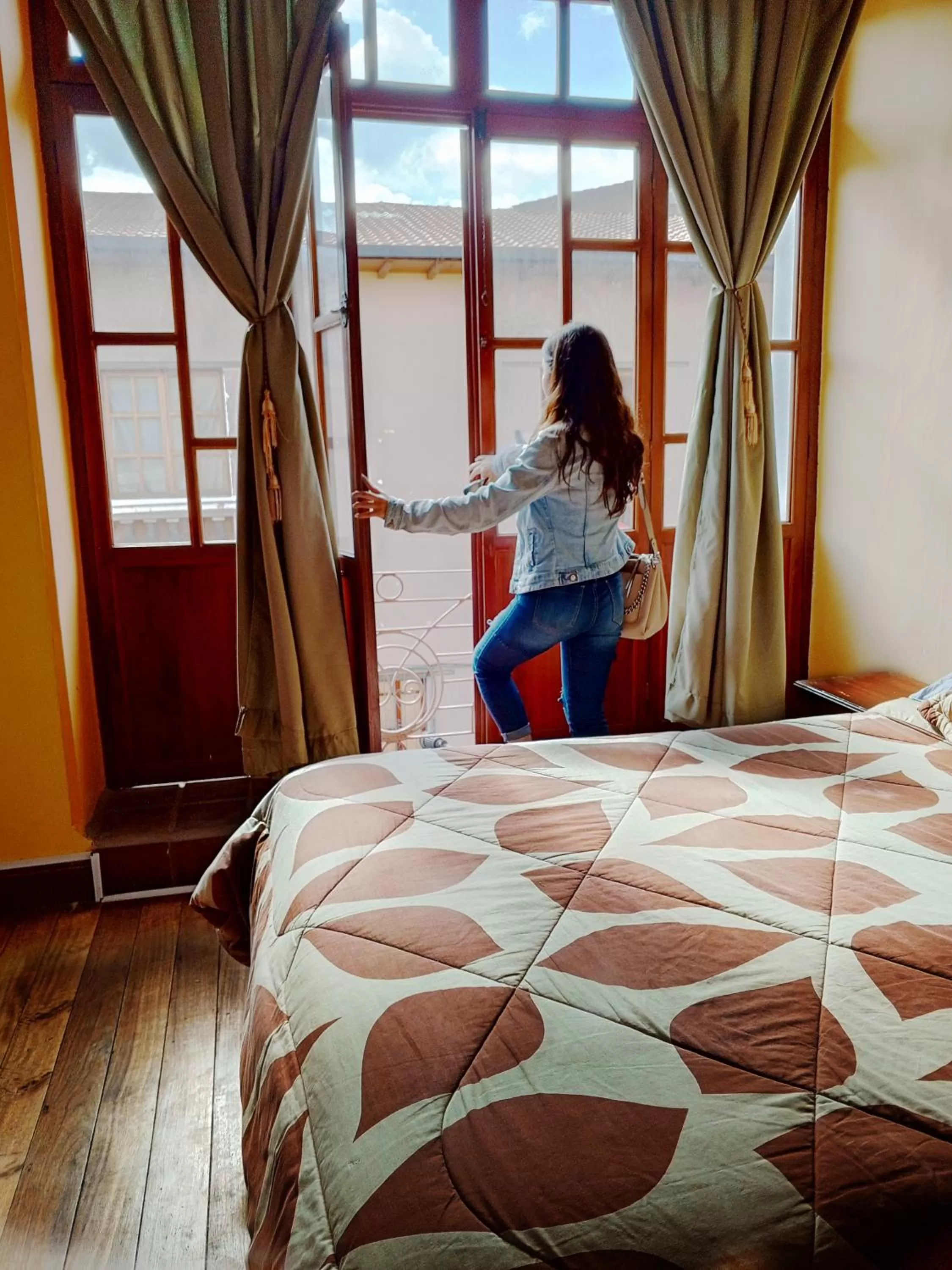 Balcony/Terrace, Bed in La Posada Colonial