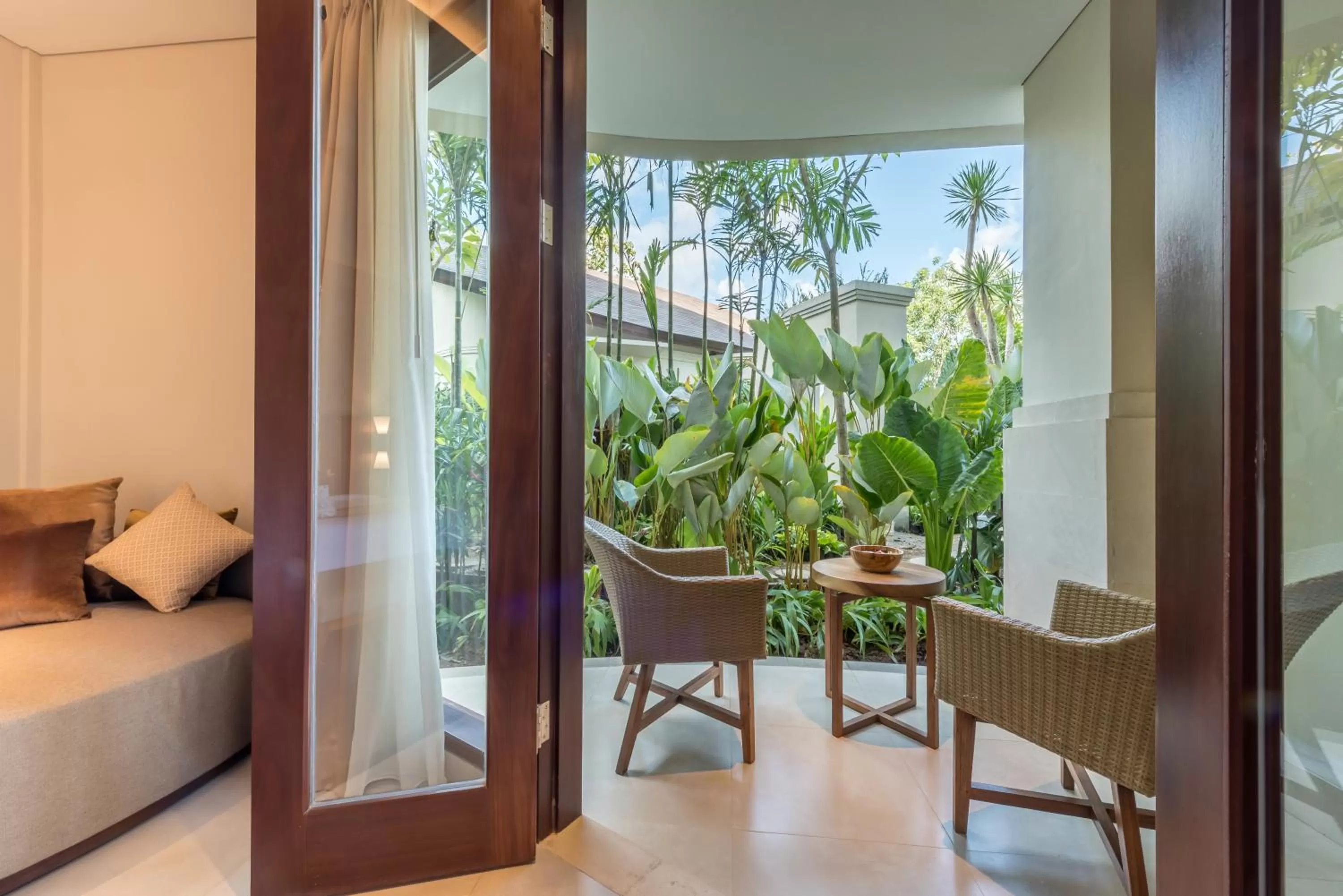 Balcony/Terrace in tanadewa Resort Ubud Bali by Cross Collection