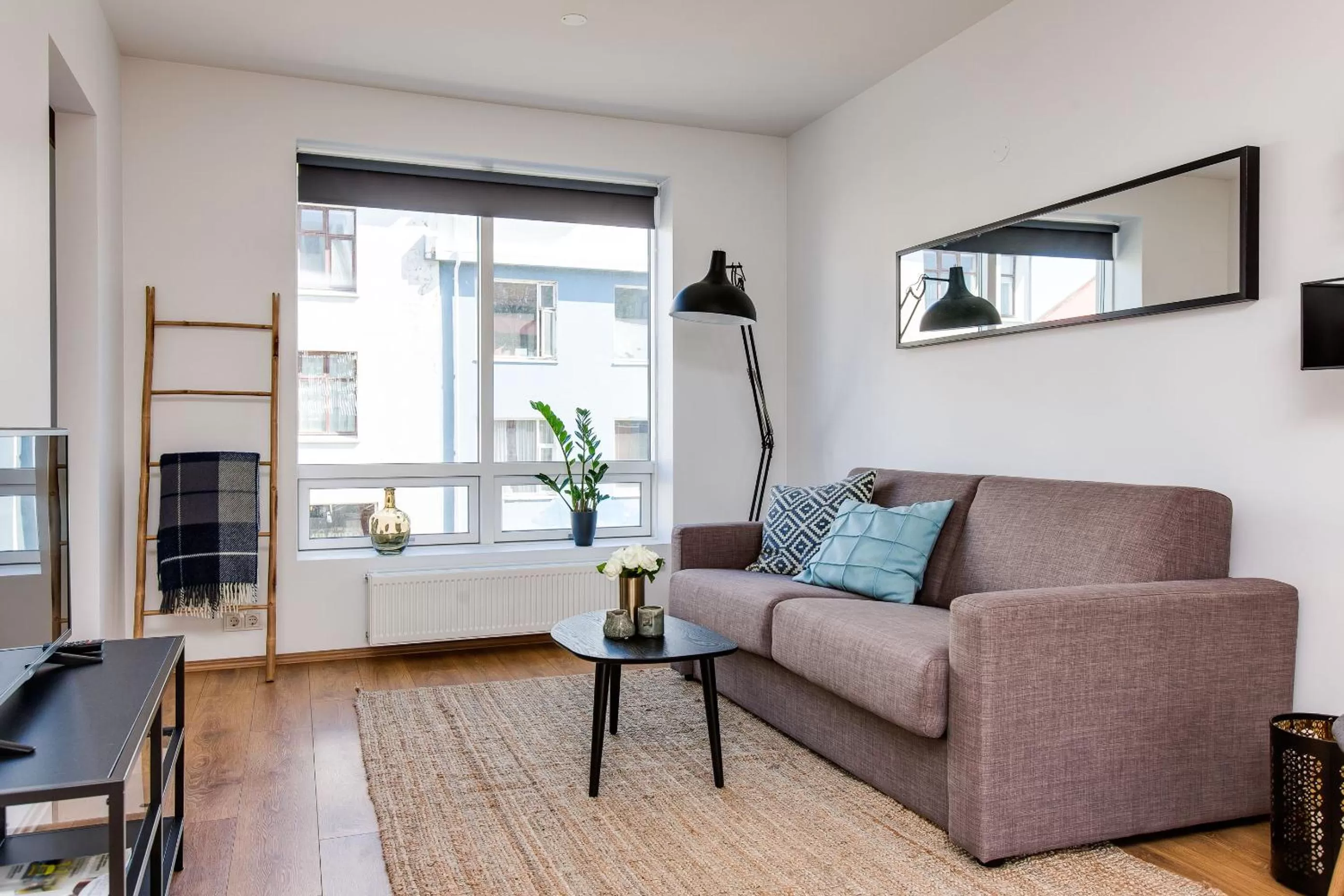 TV and multimedia in Tyr Apartments by Heimaleiga