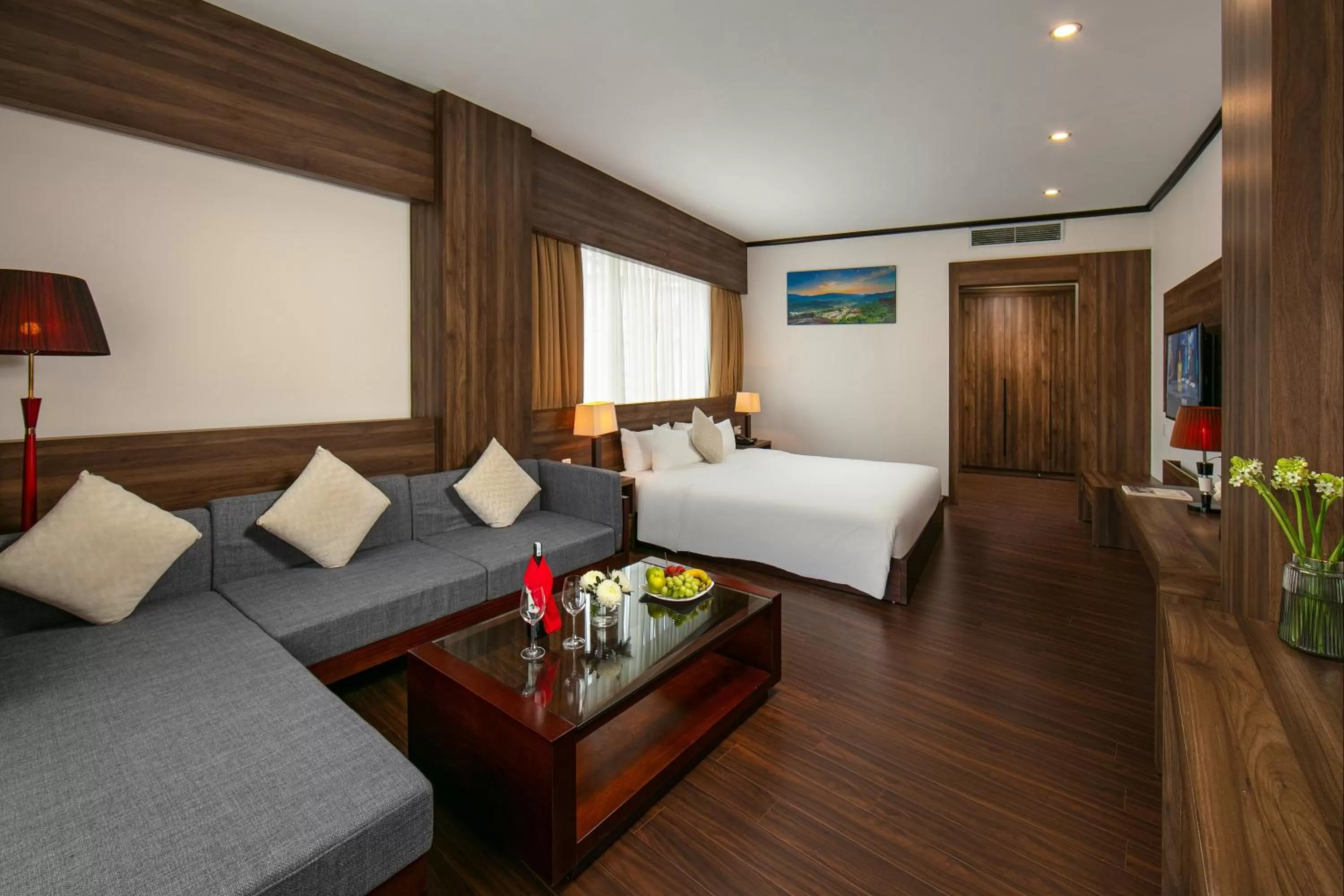 Living room, Bed in Lao Cai Star Hotel