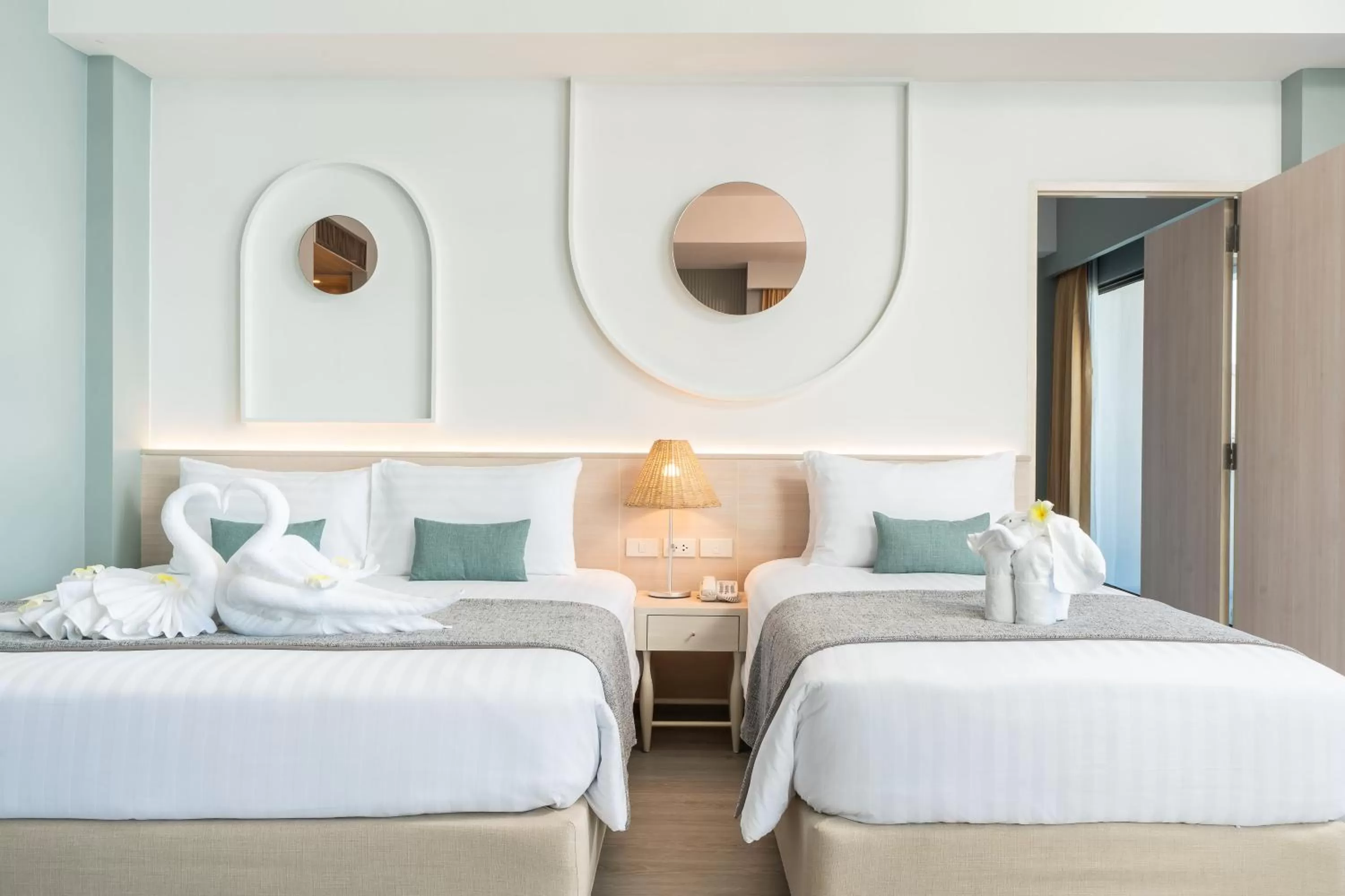 Bed in Cosy Beach Hotel - SHA Extra Plus