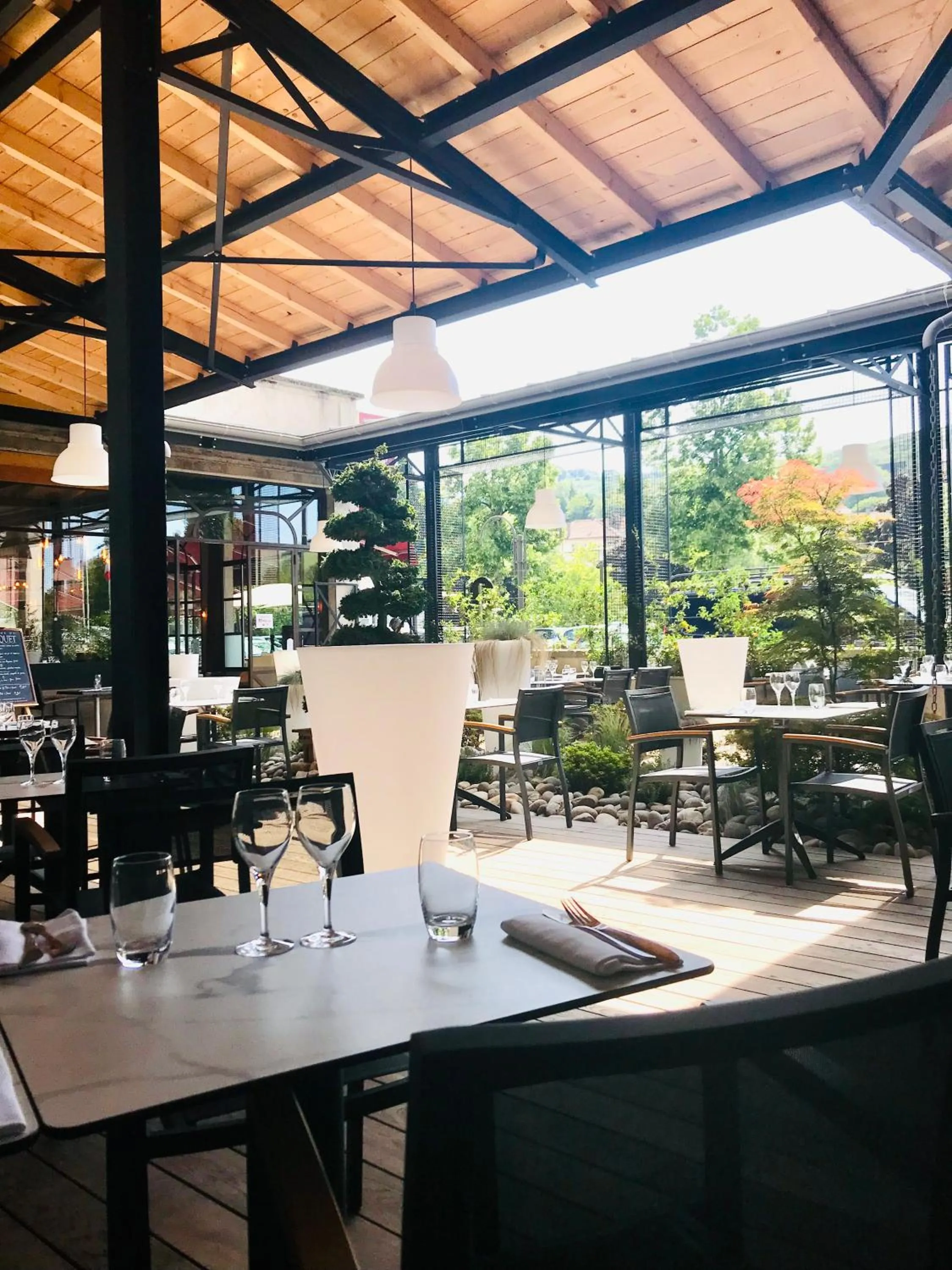 Patio in The Originals Boutique, Grand Hôtel Saint-Pierre, Aurillac