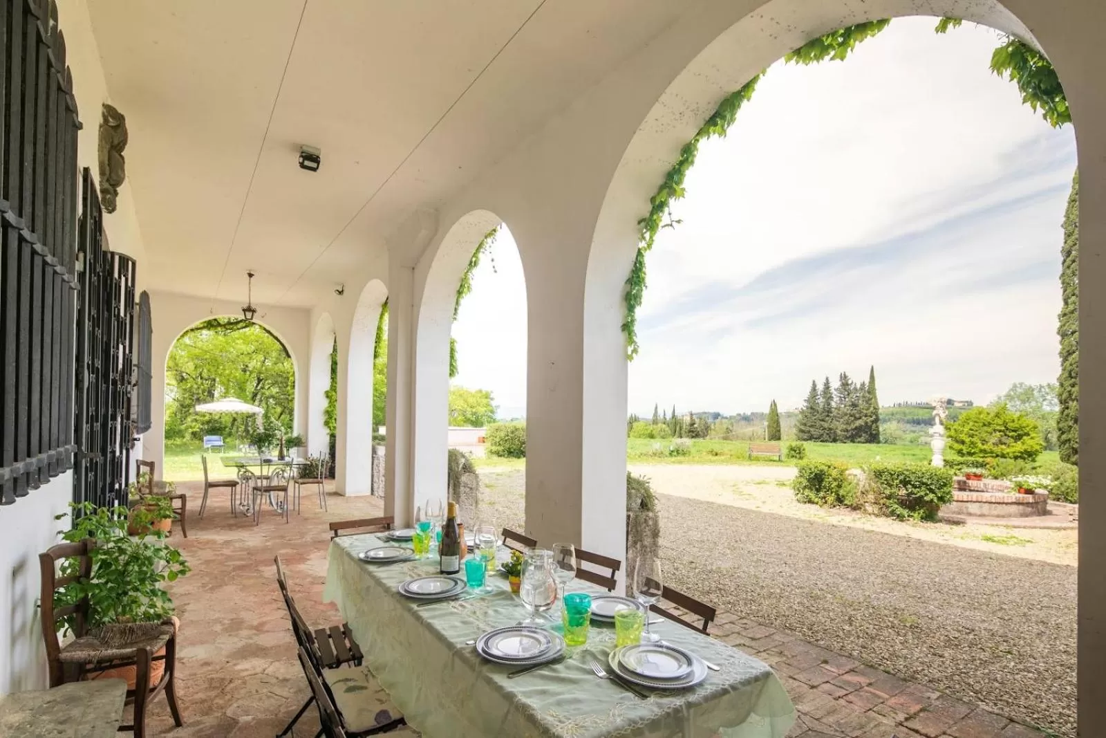 Garden view in Villa Albertina