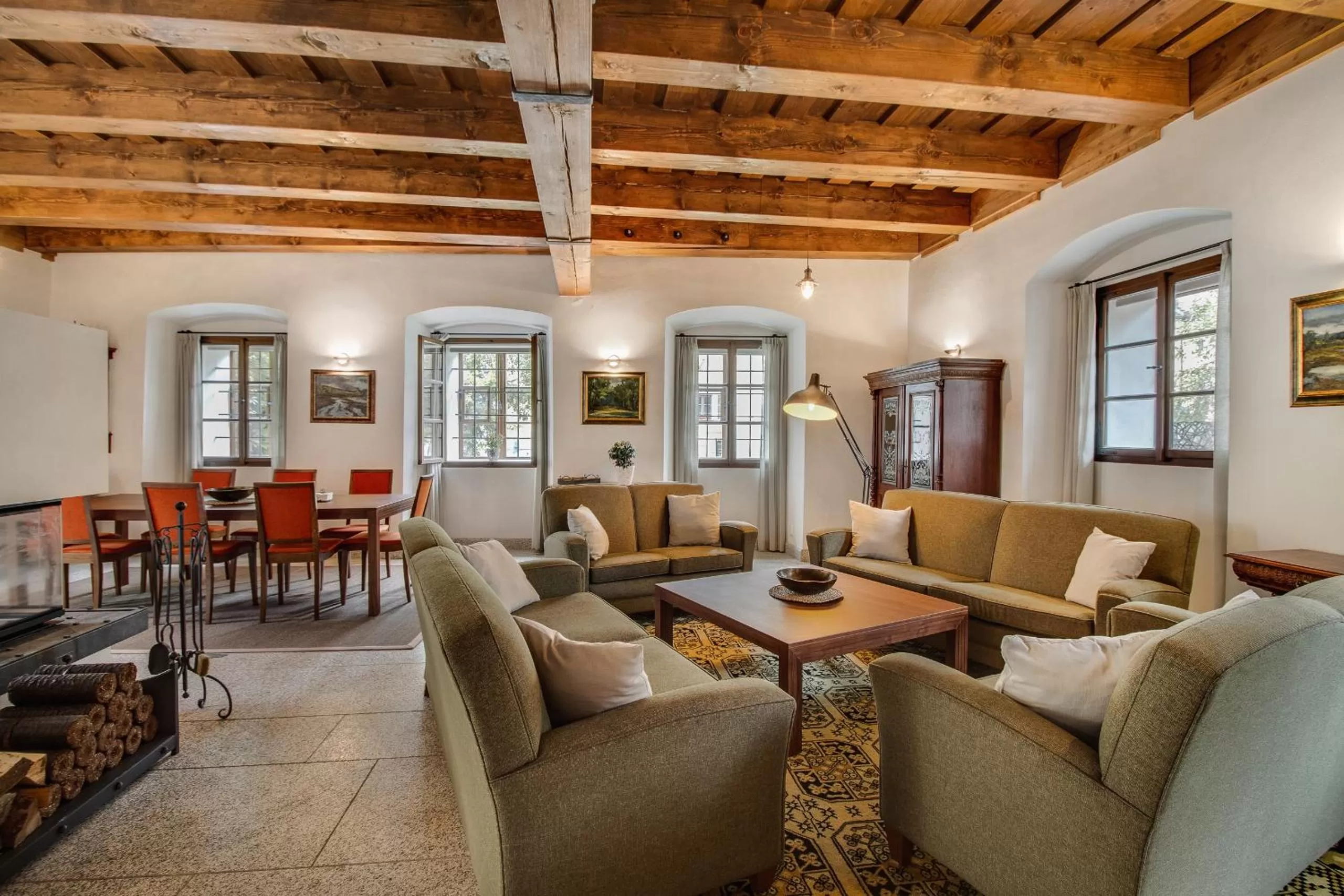 Living room in Apartmány Šupina