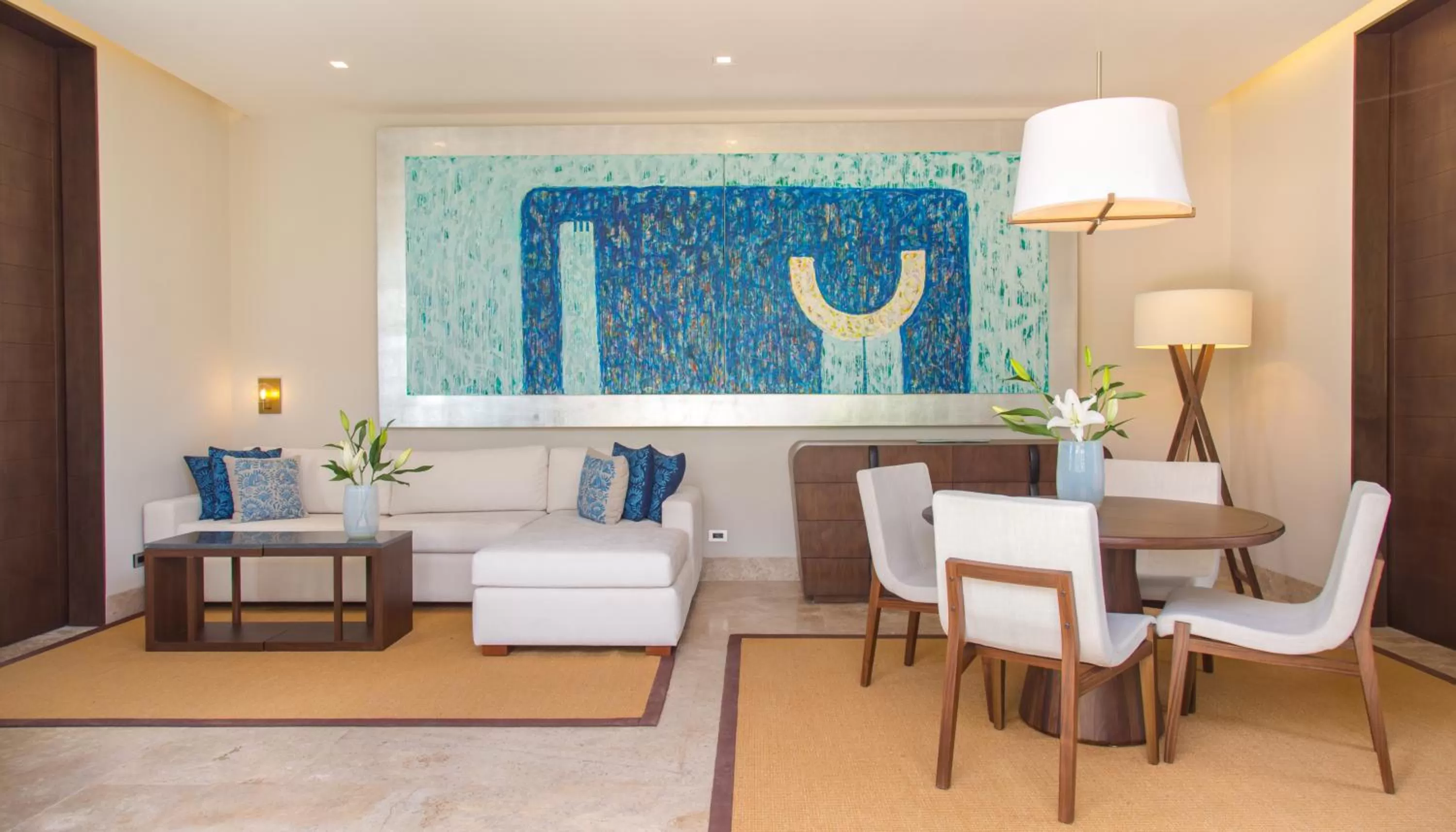 Living room in Chablé Yucatan