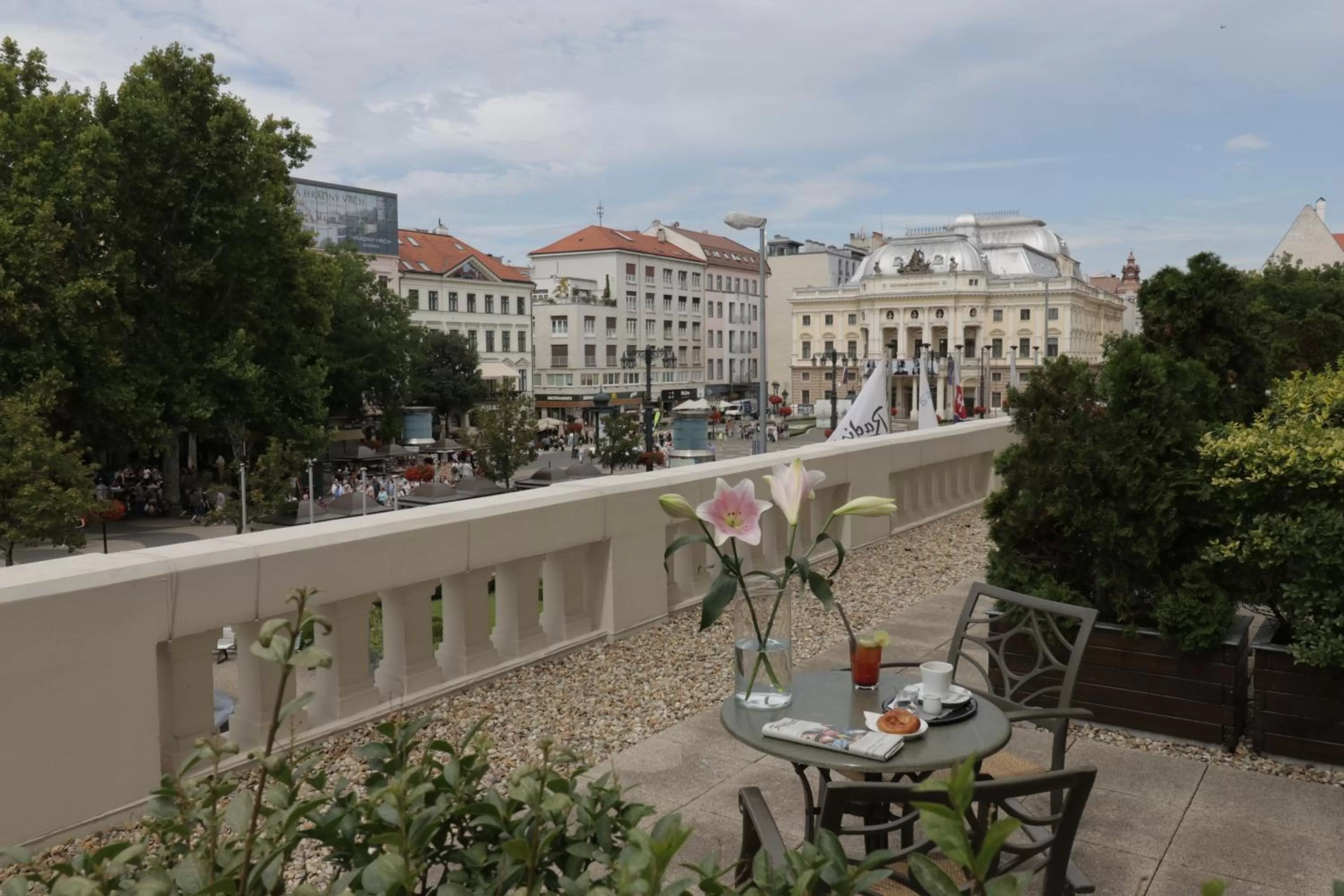 Balcony/Terrace in Radisson Blu Carlton Hotel, Bratislava
