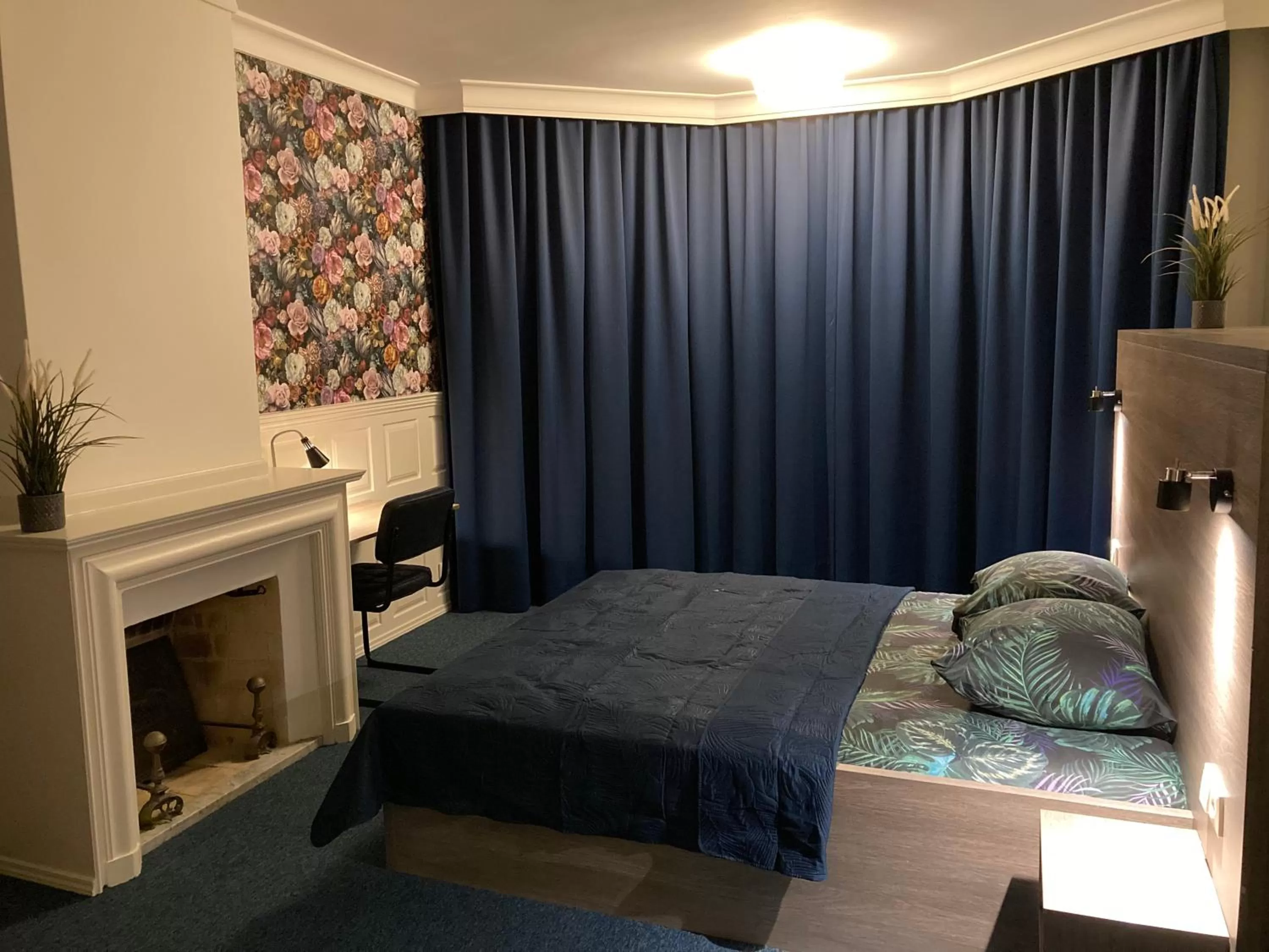 Bed in Hotel Poseidon