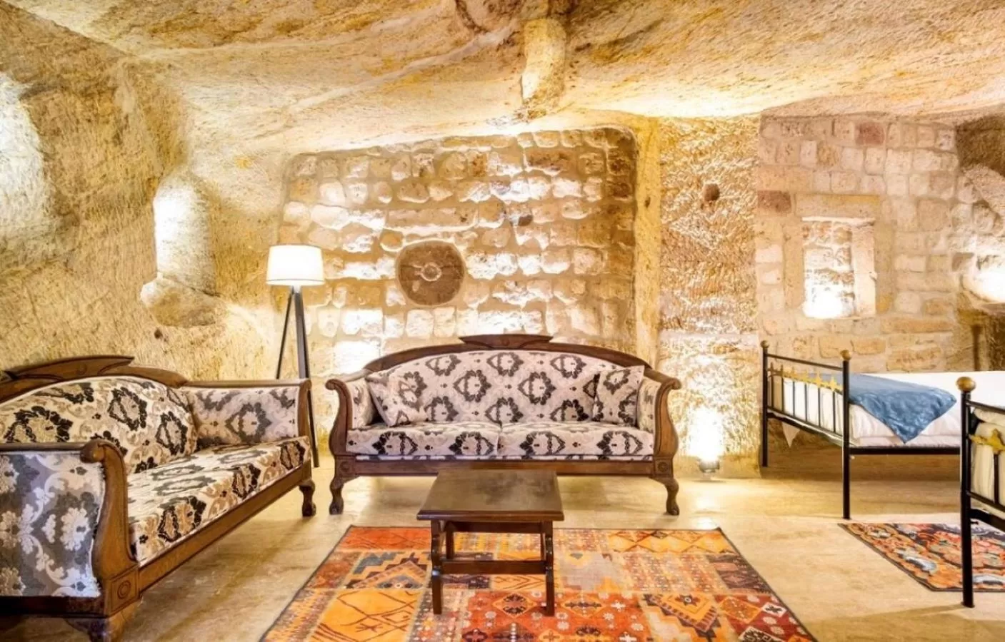 Seating area in Uzay Cave Suite Hotel