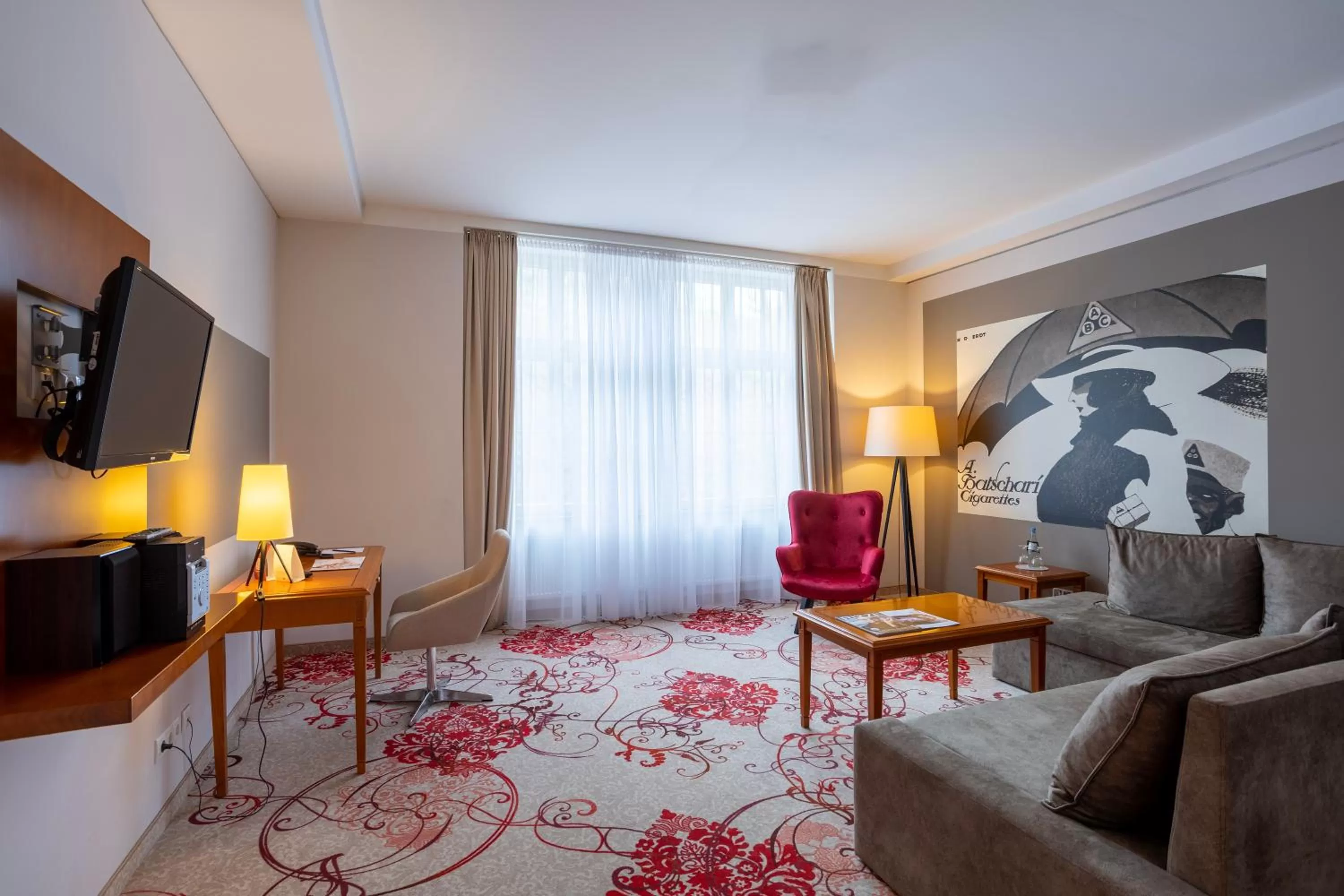 Living room in Batschari Palais Baden-Baden