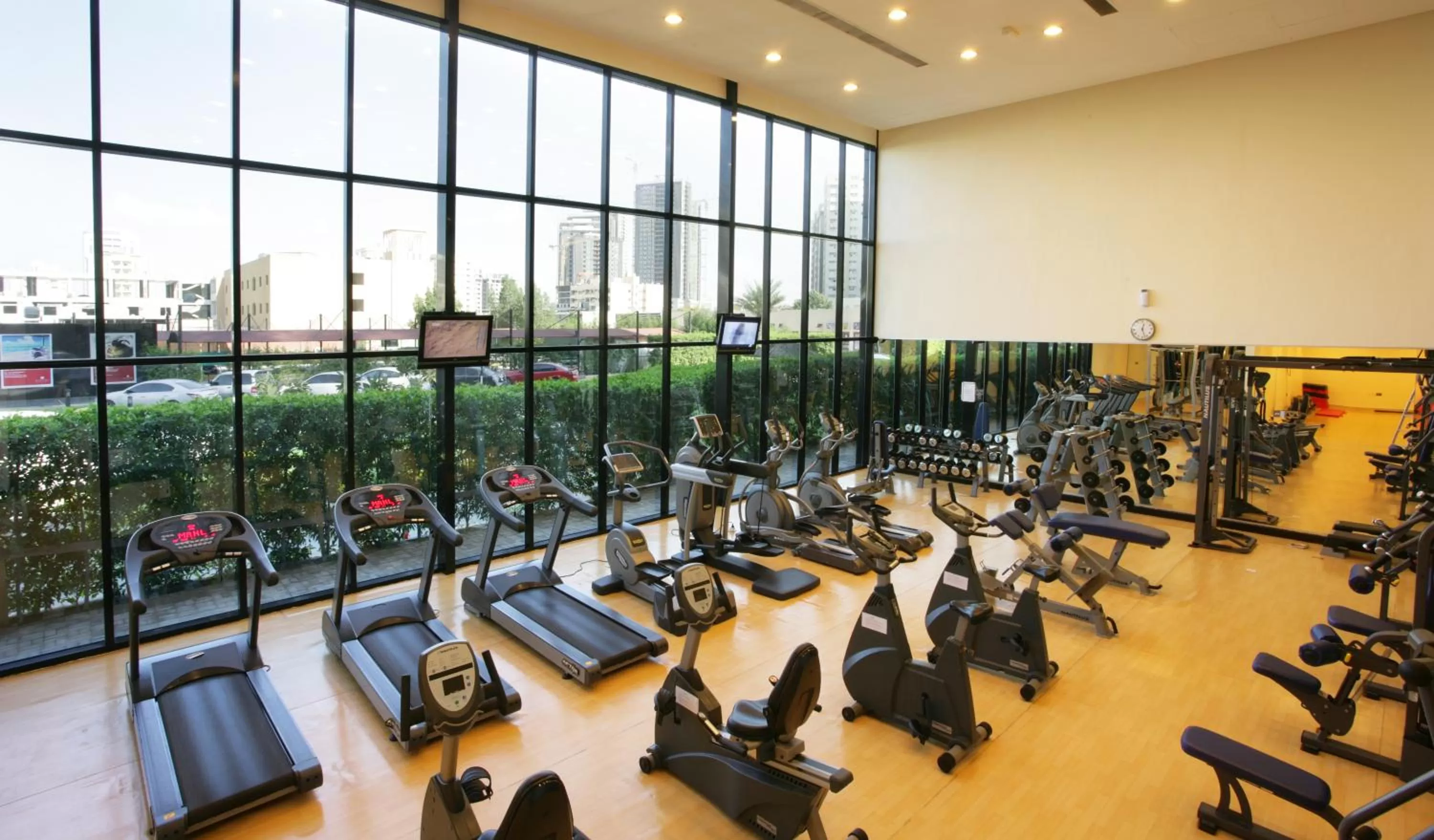 Fitness centre/facilities in Ramada Hotel & Suites by Wyndham Ajman