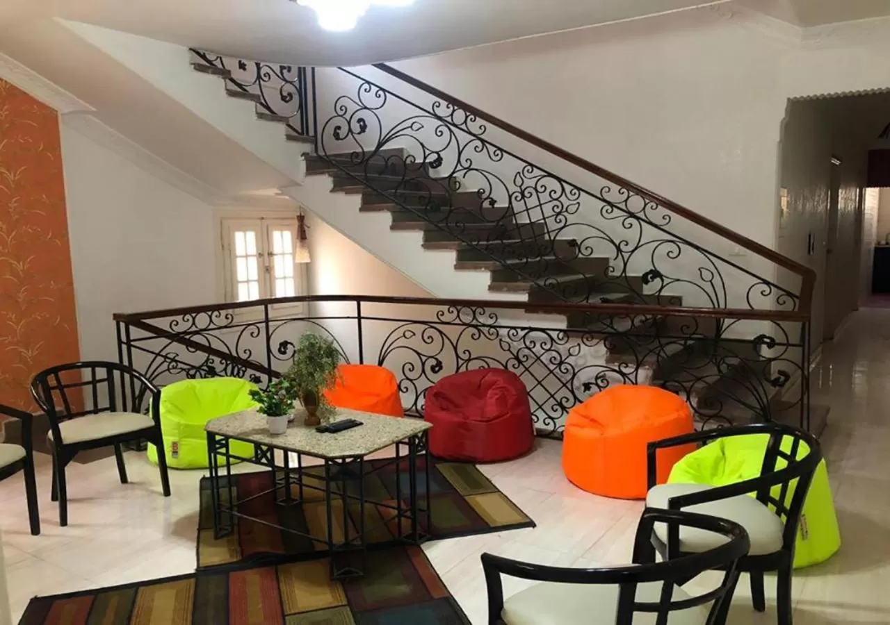 Seating area in bonne villa