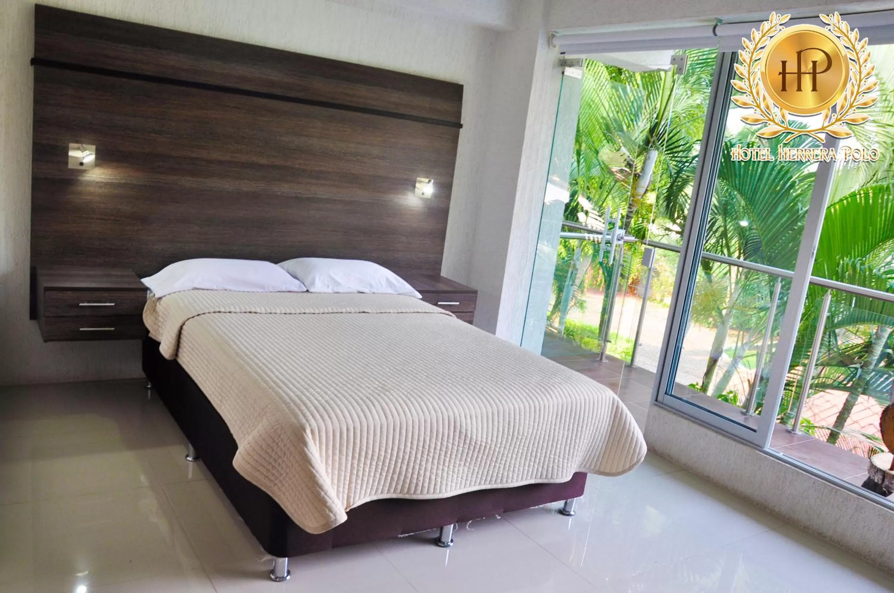 Bed in Hotel Herrera Polo