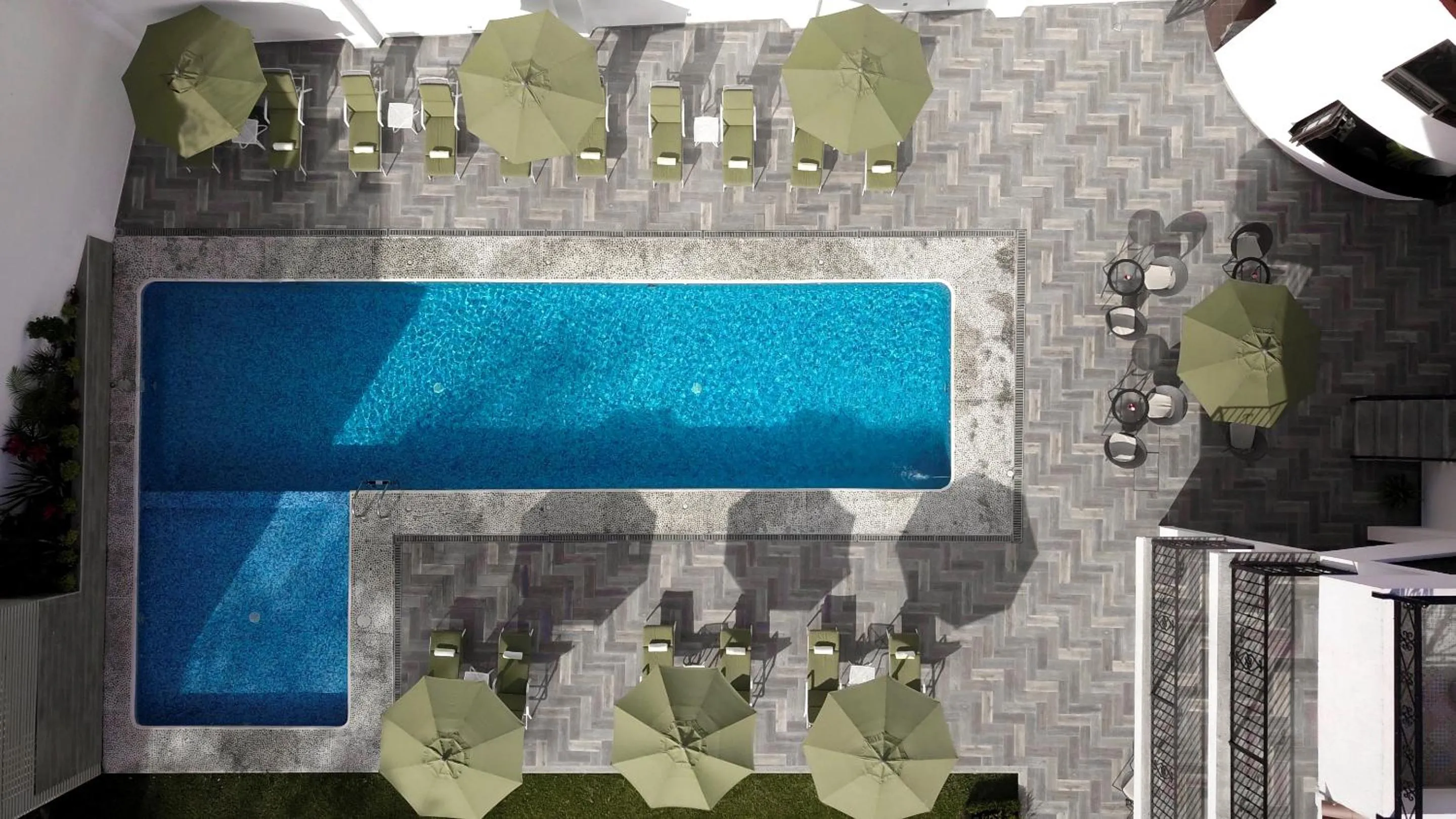 Pool view in Hotel Las Puertas de Tepoztlan