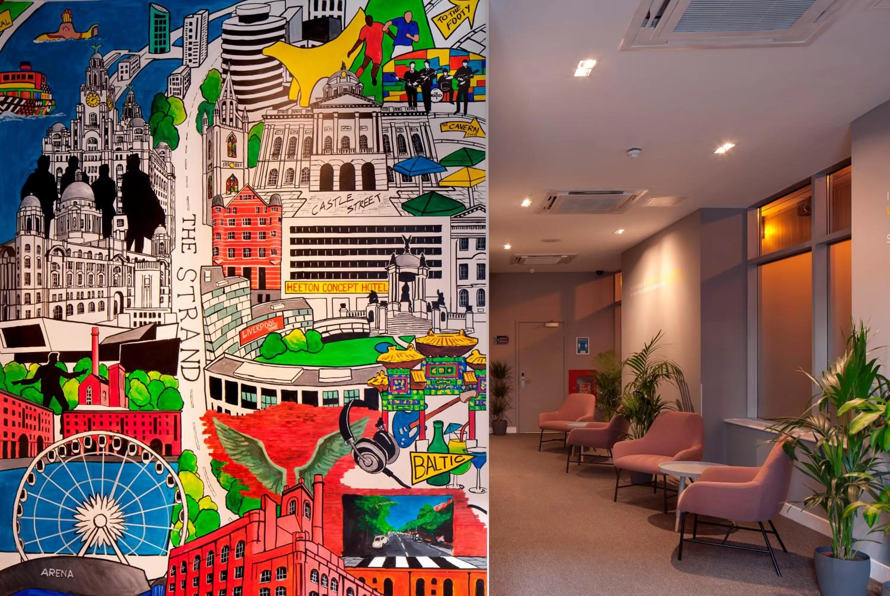 Lobby or reception in Heeton Concept Hotel - City Centre Liverpool