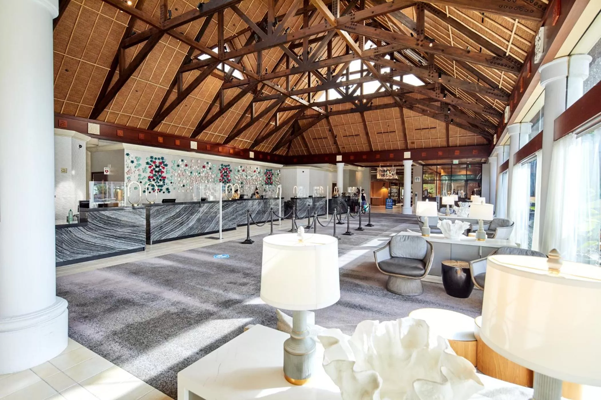 Lobby or reception in Universal's Loews Royal Pacific Resort