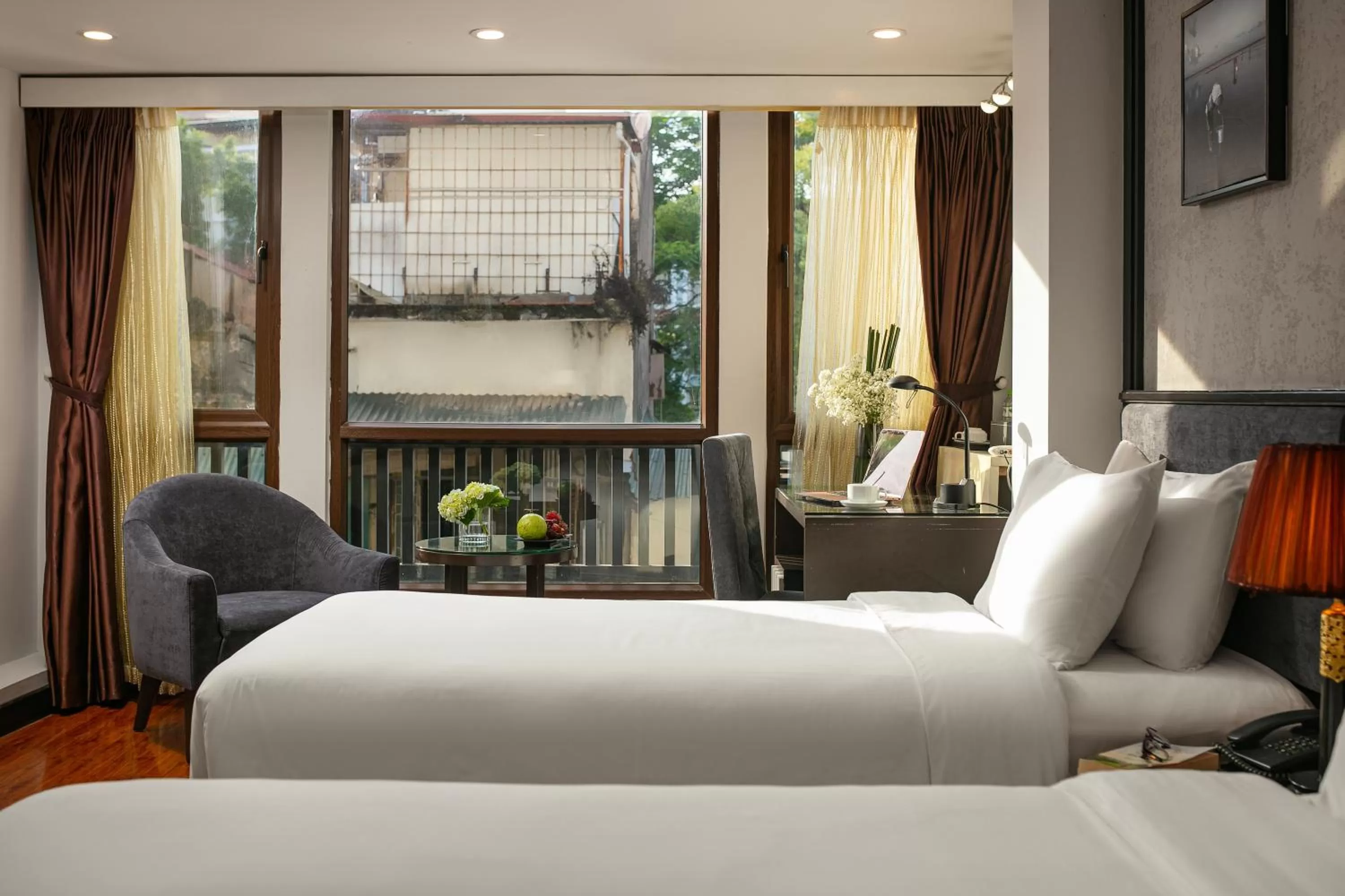 Bed in Hanoi La Palm Premier Hotel & Spa