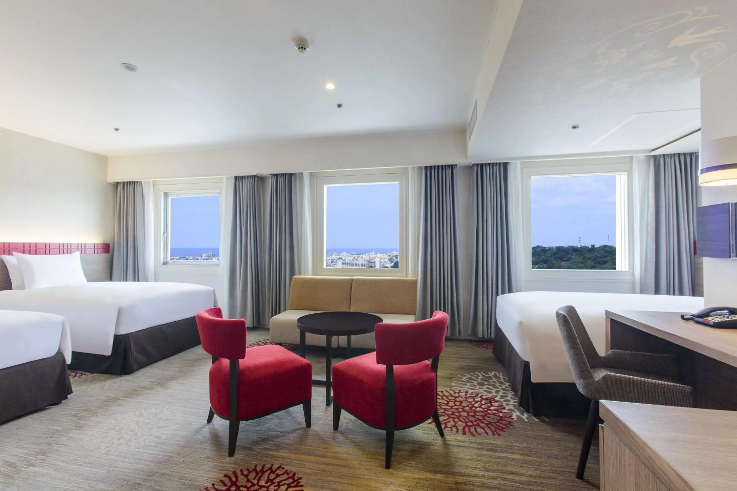 Bedroom, Bed in DoubleTree by Hilton Naha Shuri Castle