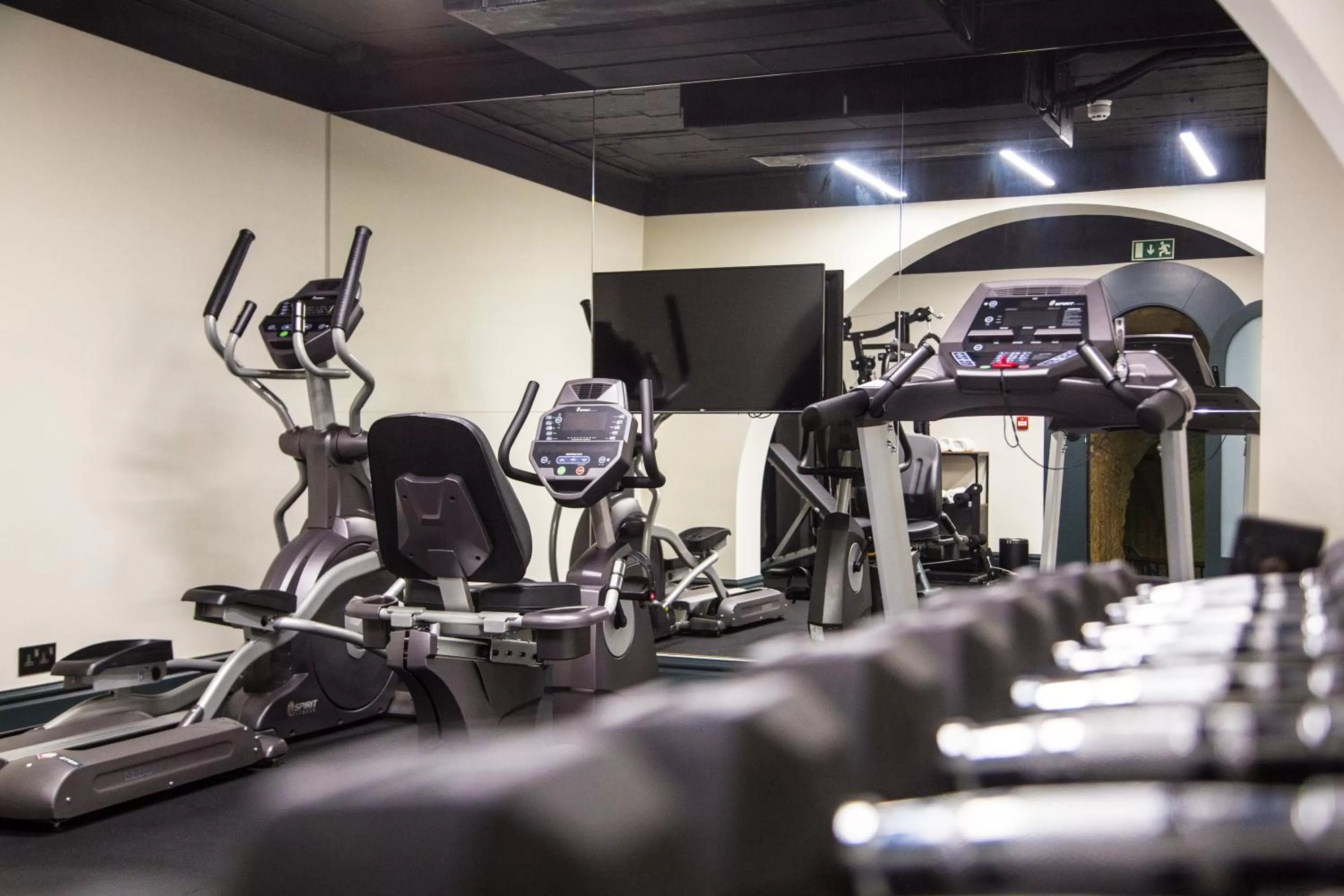 Fitness centre/facilities in La Falconeria Hotel