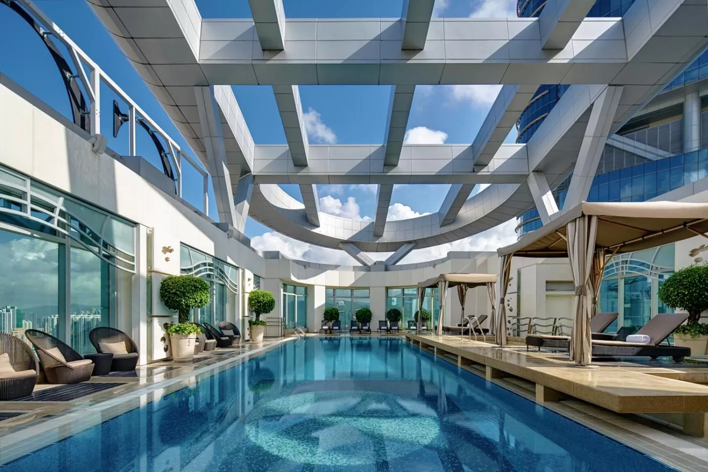 Swimming pool in Cordis, Hong Kong