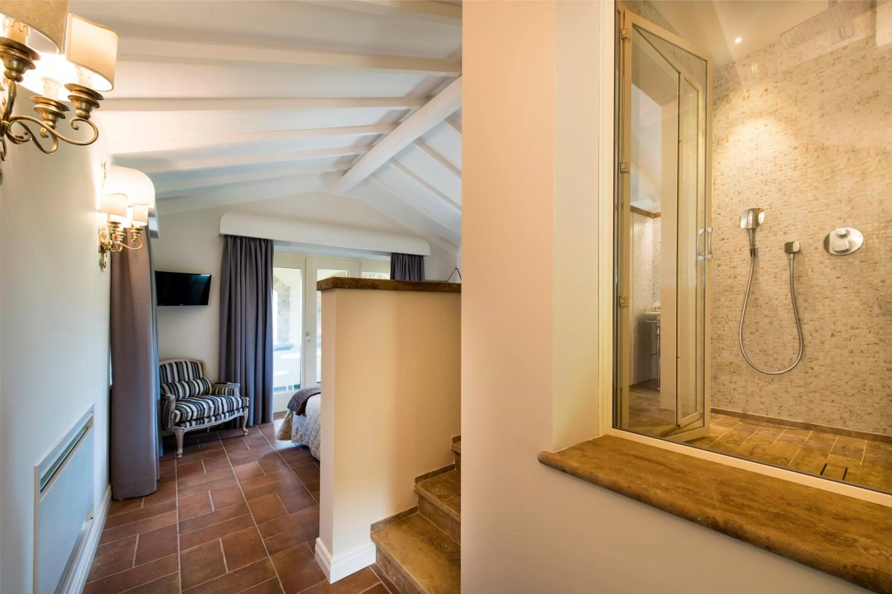 Shower in Altarocca Wine Resort Adults Only