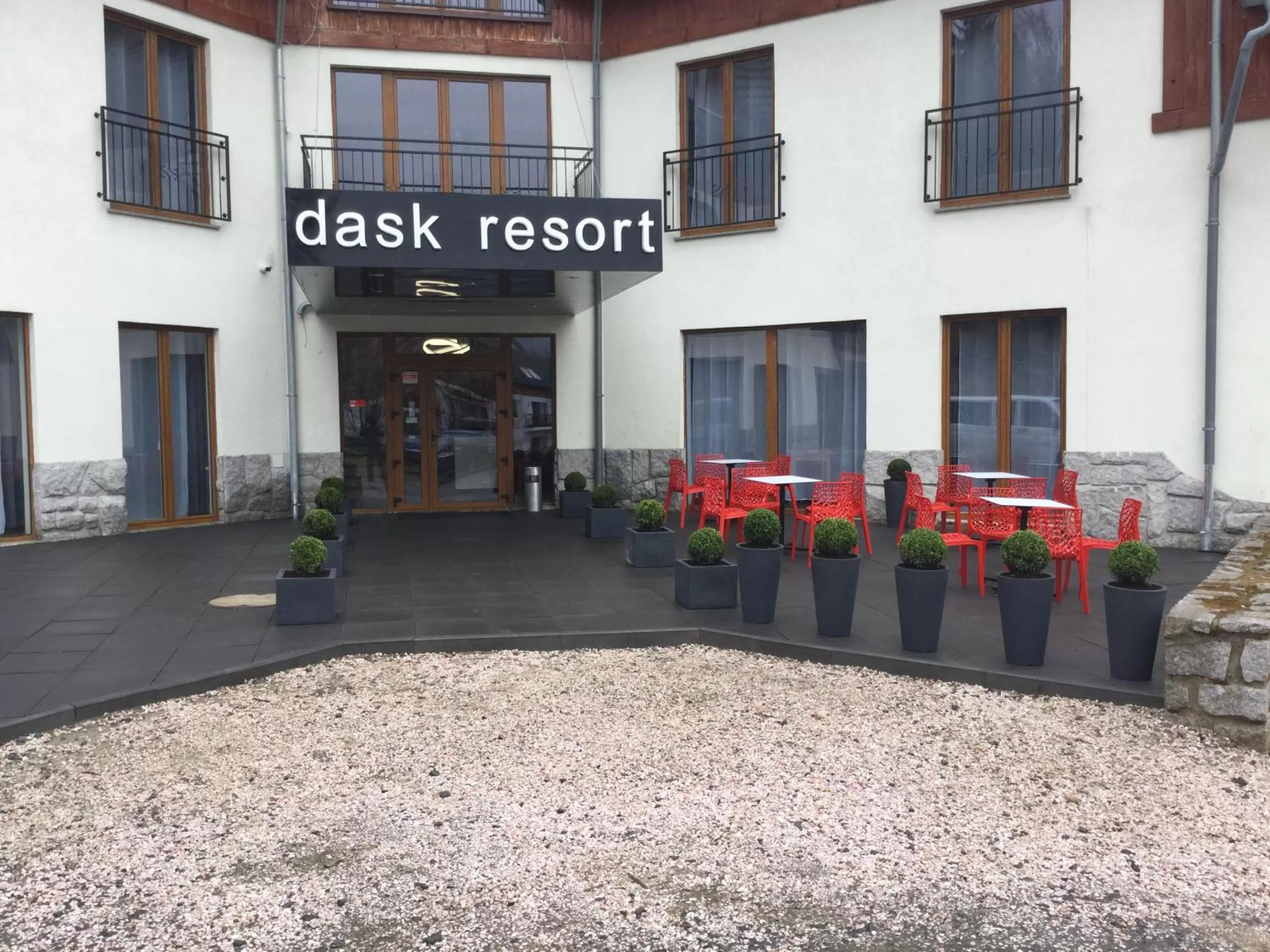 Facade/entrance in dask resort