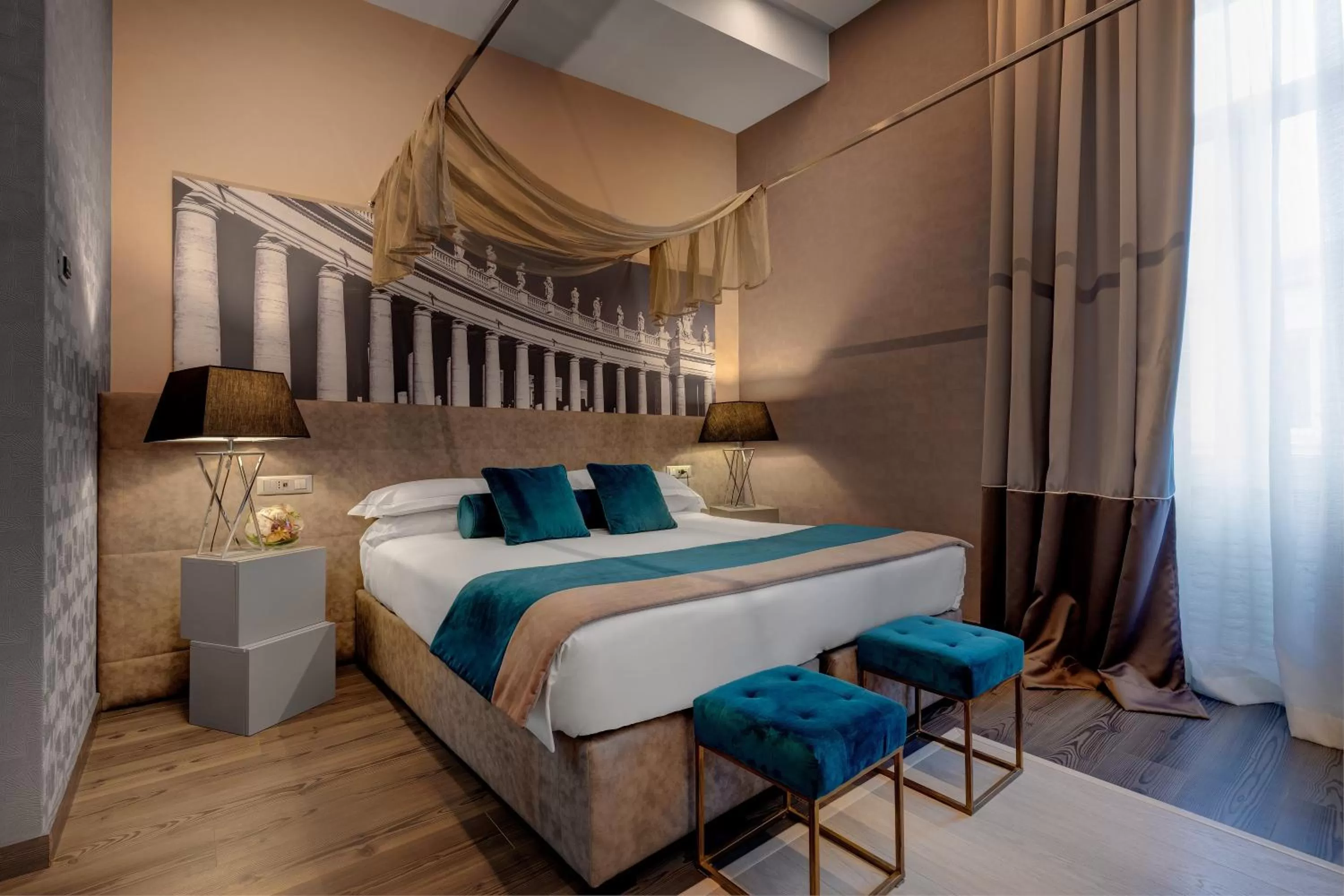 Bed in Dharma Style Hotel & Spa