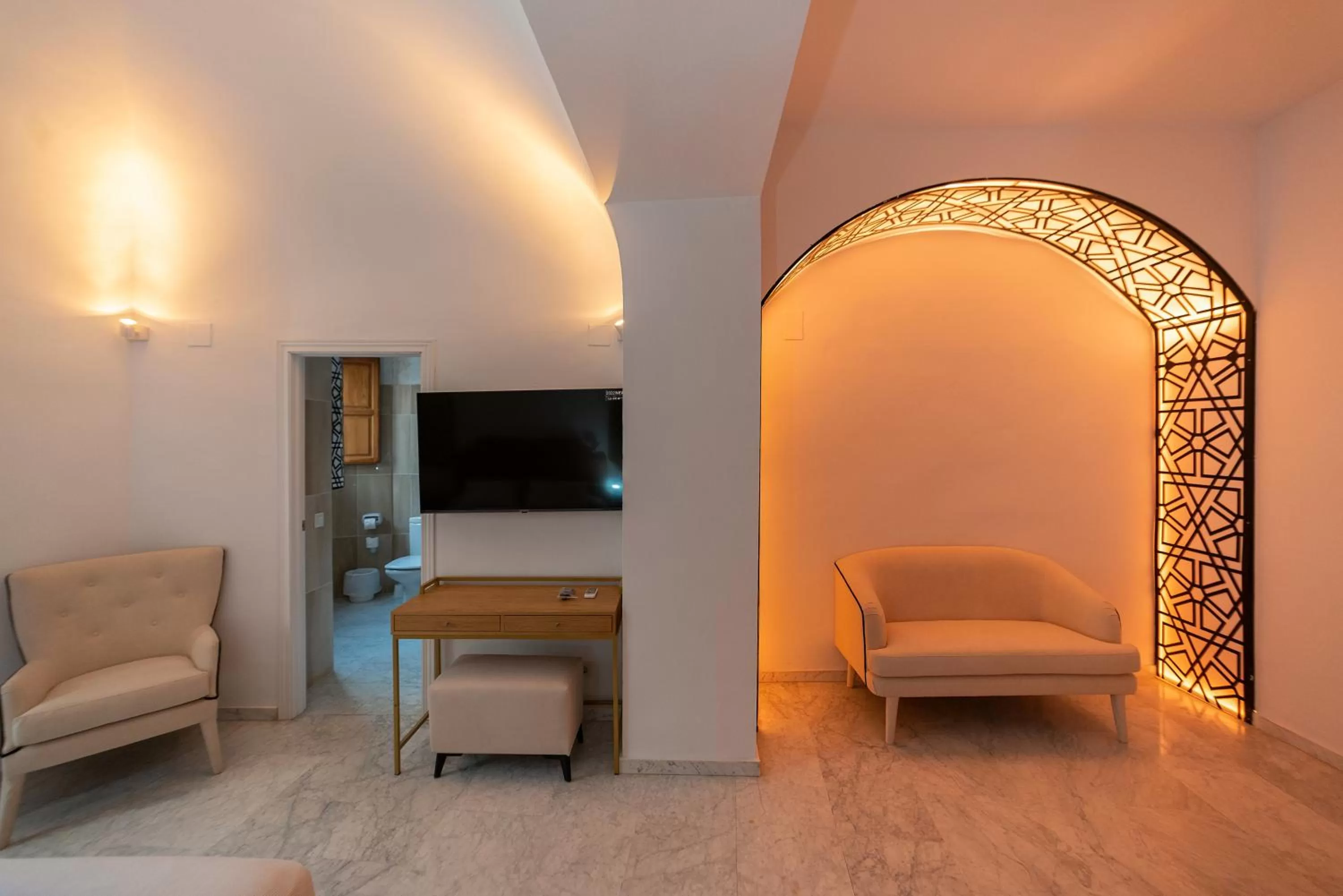 Communal lounge/ TV room in Hotel Casa Palacio la Sal