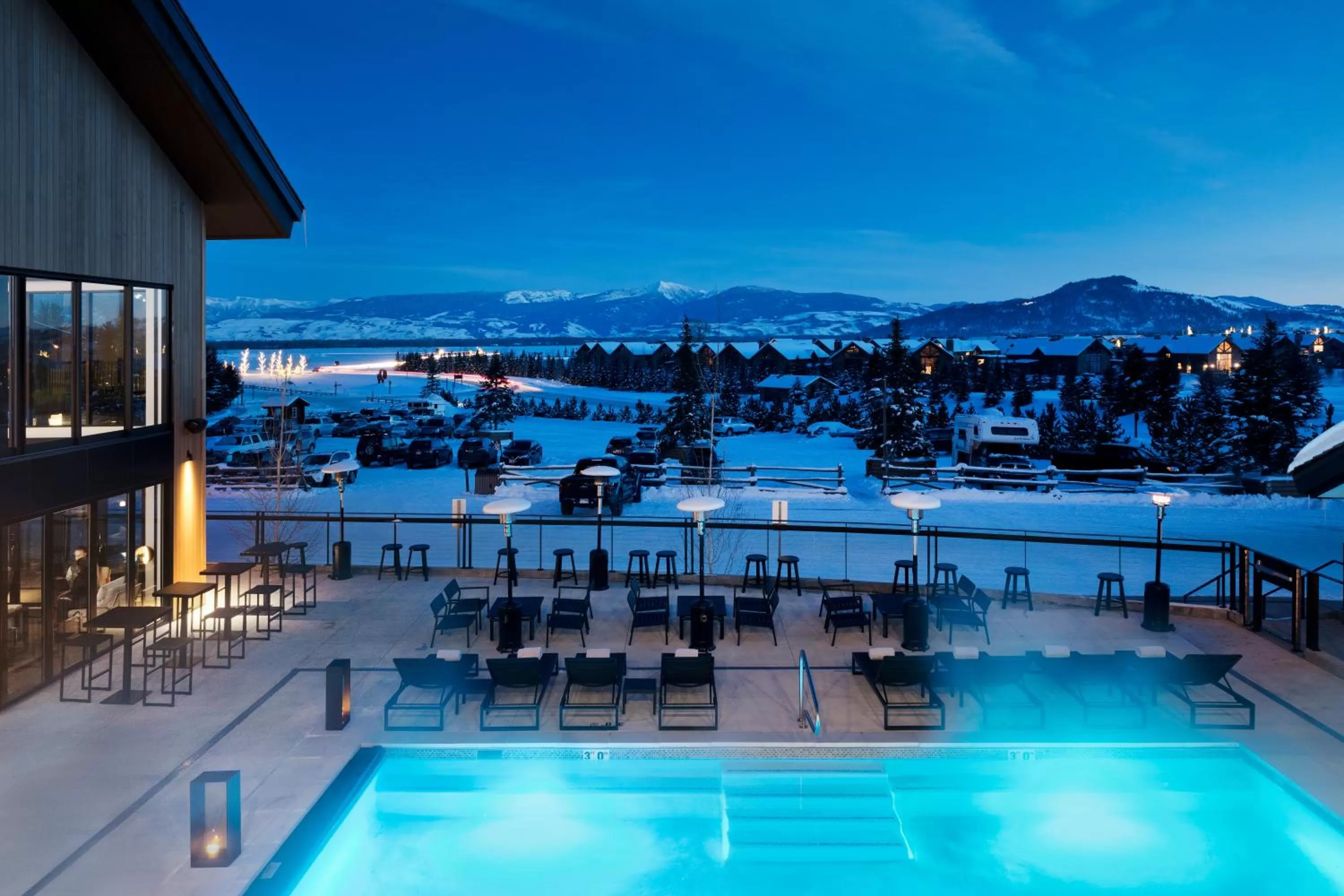 Swimming pool in Gravity Haus Jackson Hole
