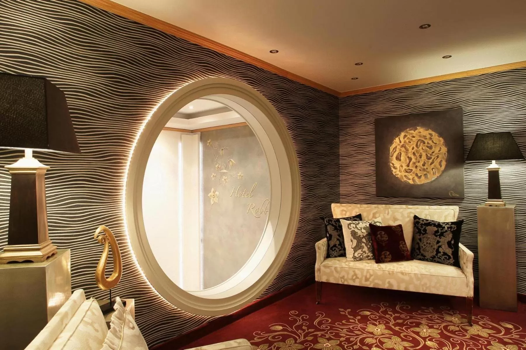 Seating area in Hotel Robben